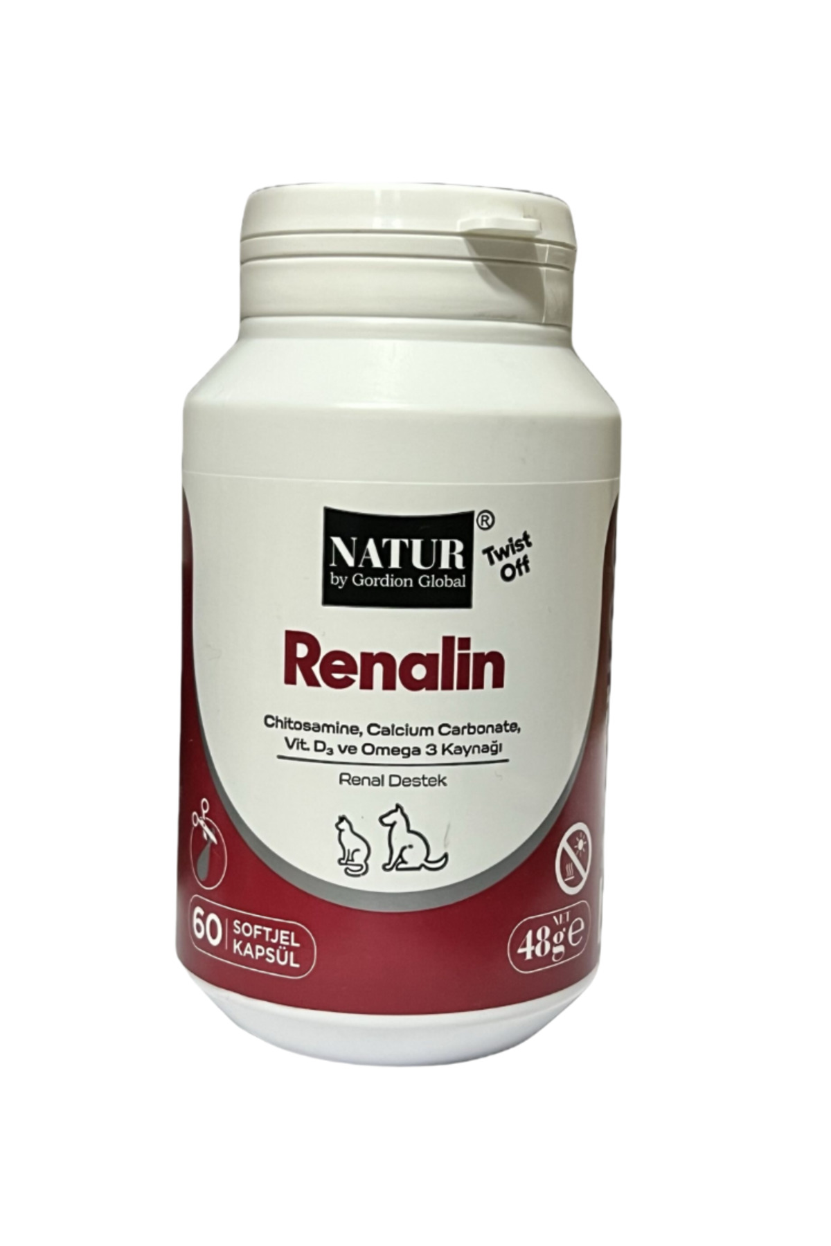 ویتامین گربه ناتور Natür Natur Renalin، بسته ۶۰ عددی