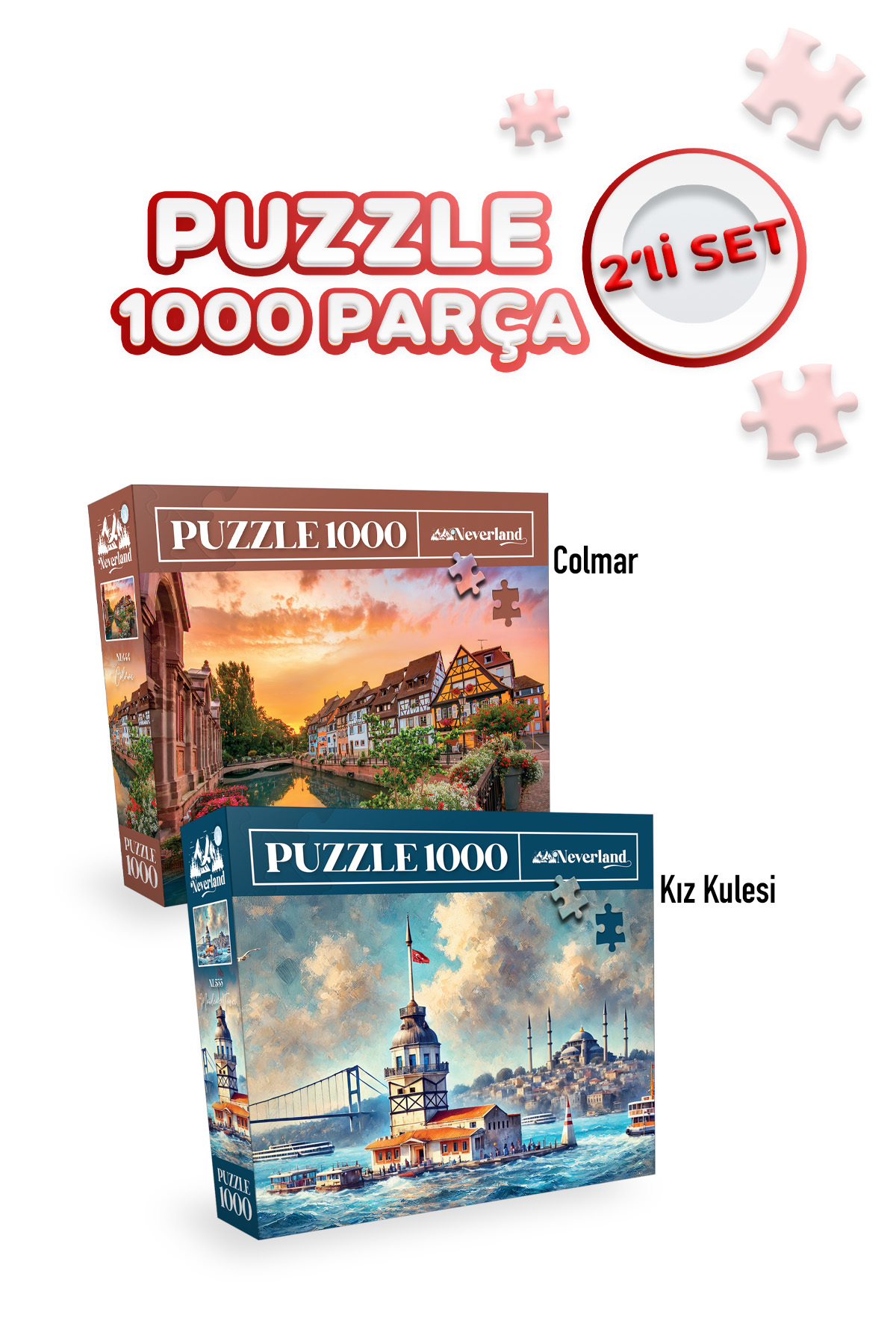 پازل 2 1000 قطعه برج COLMAR و MAIDEN Neverland