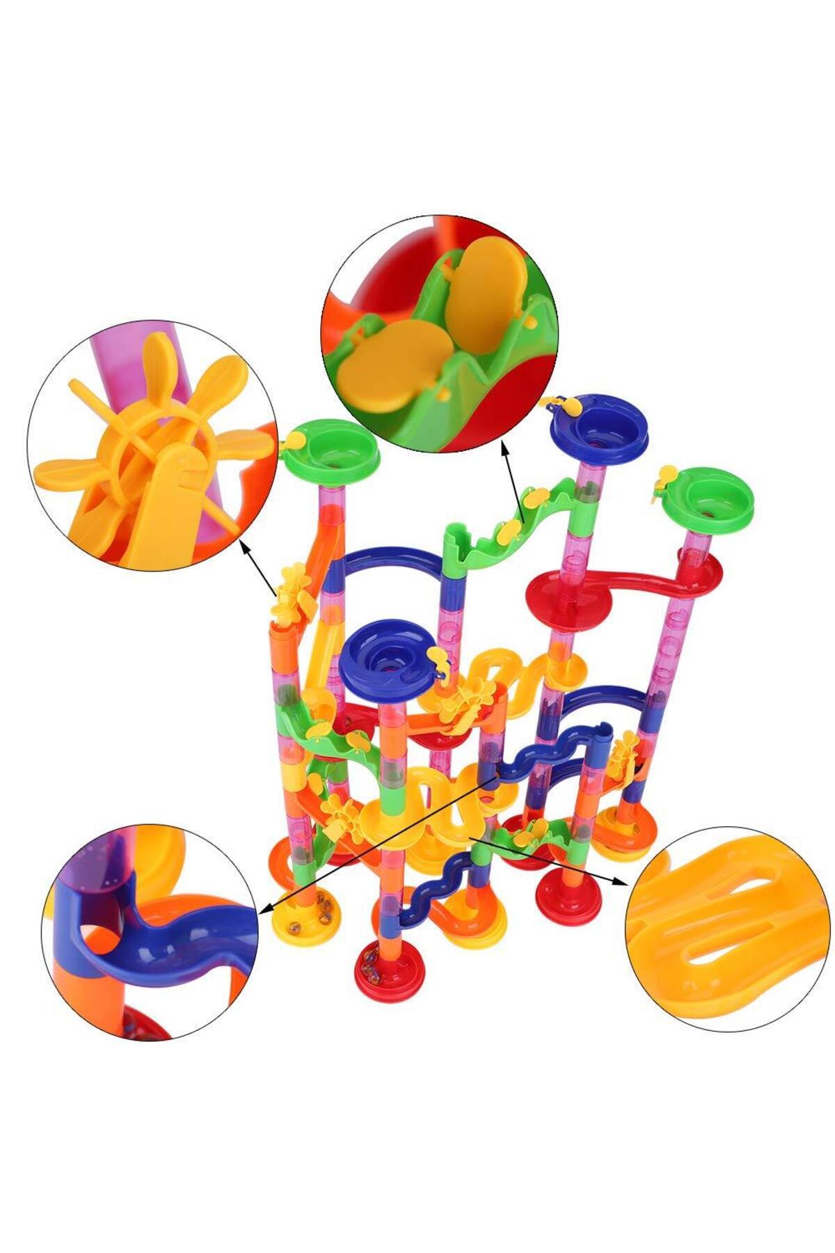 لگو و اسباب بازی های ساخت محور 58 PIECE MARBLE RUN BALL GAME BALLS IN THE MAZE از ترکیه Mashotrend
