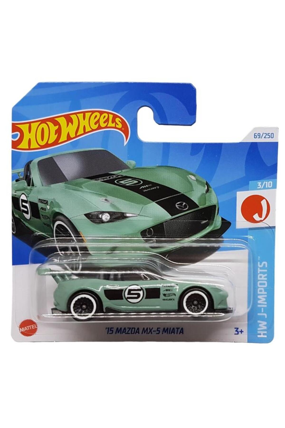 ماشین اسباب بازی اتومبیل های یک نفره '15 MAZDA MX 5 MIATA HTC42 هات ویلز اورجینال HOT WHEELS