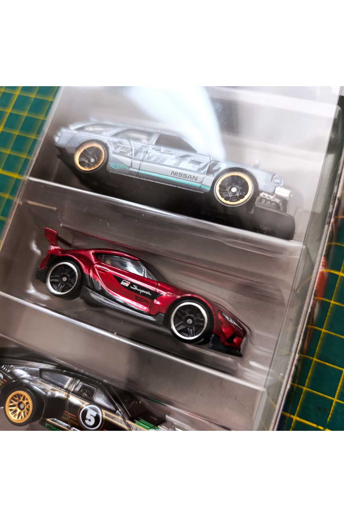 مدل خودرو ست ماشین 5 تکه متل NIGHTBURNERZ SUPRA اورجینال HOT WHEELS
