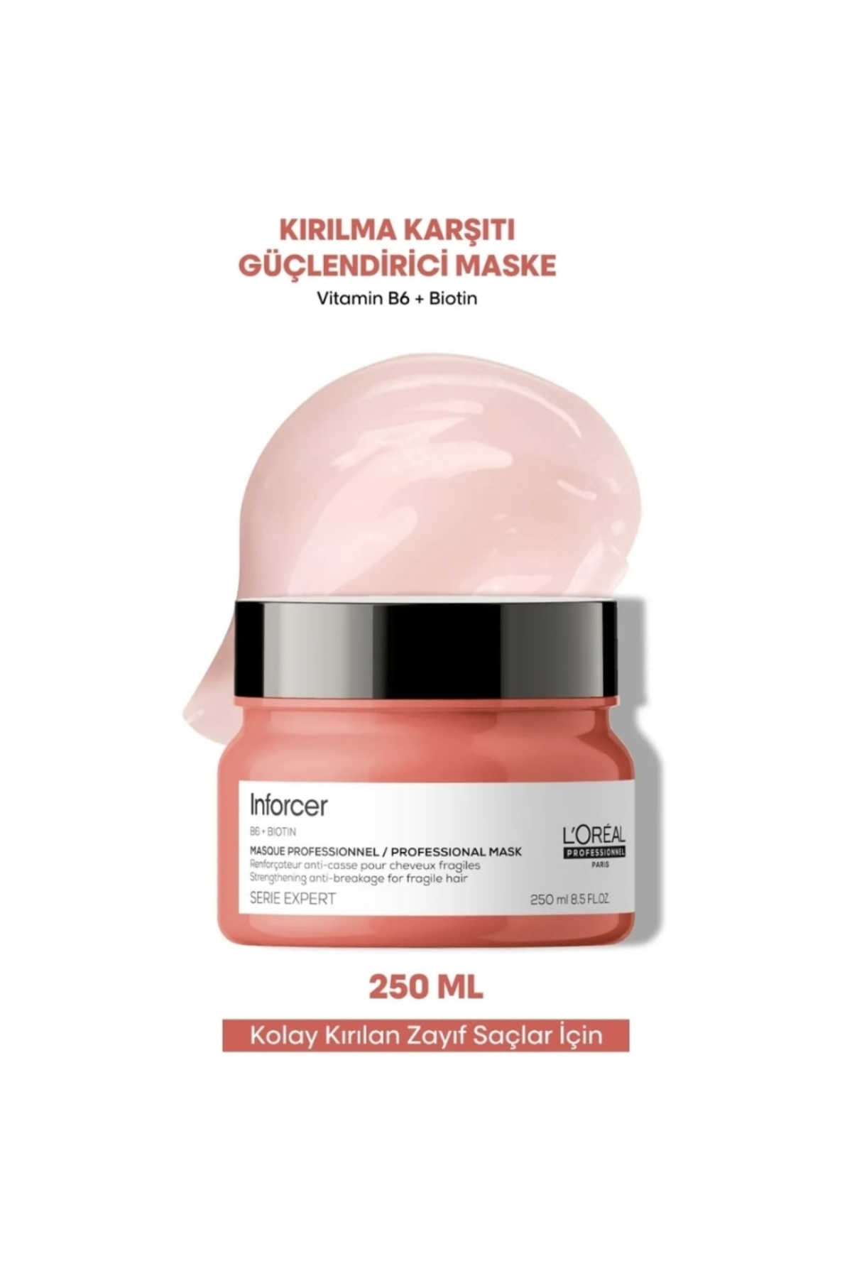 ماسک مو مردانه و زنانه تقویت کننده ضد حرکتی 500 میل متخصص خبرچین بیوتین B6 L'oreal Professionnel