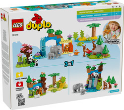 مجموعه ساختنی خانواده حیوانات وحشی لگو LEGO دوپلو DUPLO مدل 10446، ۹۲ قطعه، حداقل ۲ سال