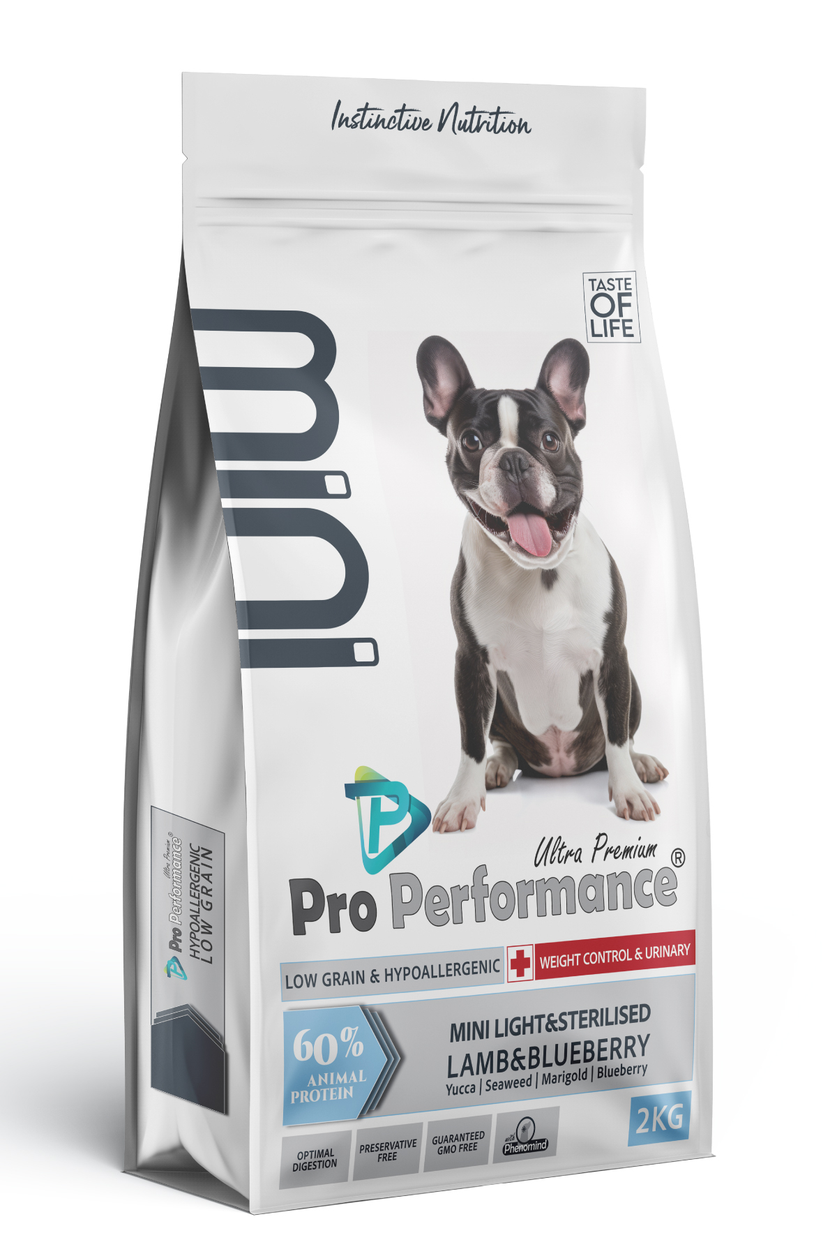 غذای خشک سگ پرو پرفورمنس Pro Performance، مینی لایت استریلایزد بره و بلوبری، ۲ کیلوگرم