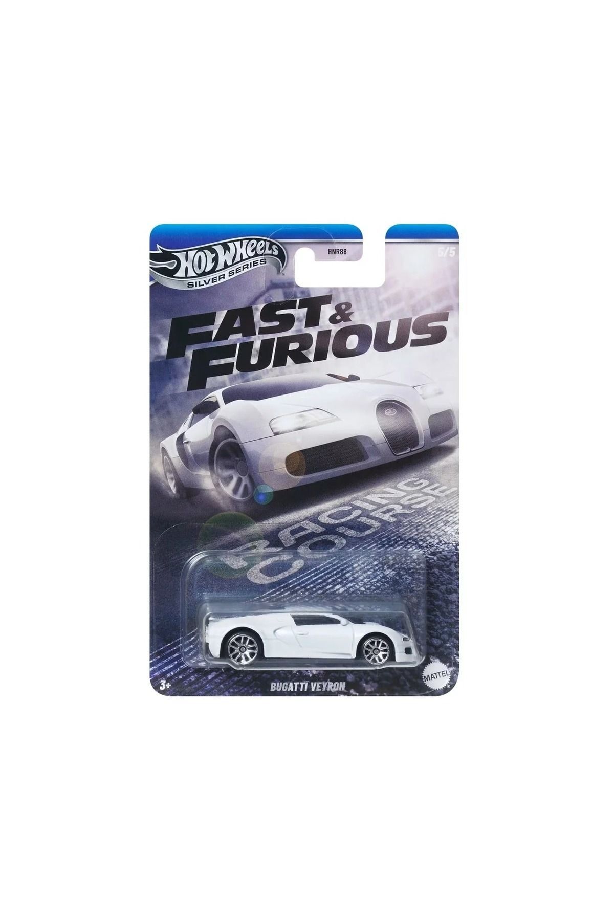 ماشین اسباب بازی سریال نقره ای FAST & FURIOUS VEYRON HNR88 JBY43 هات ویلز اورجینال HOT WHEELS