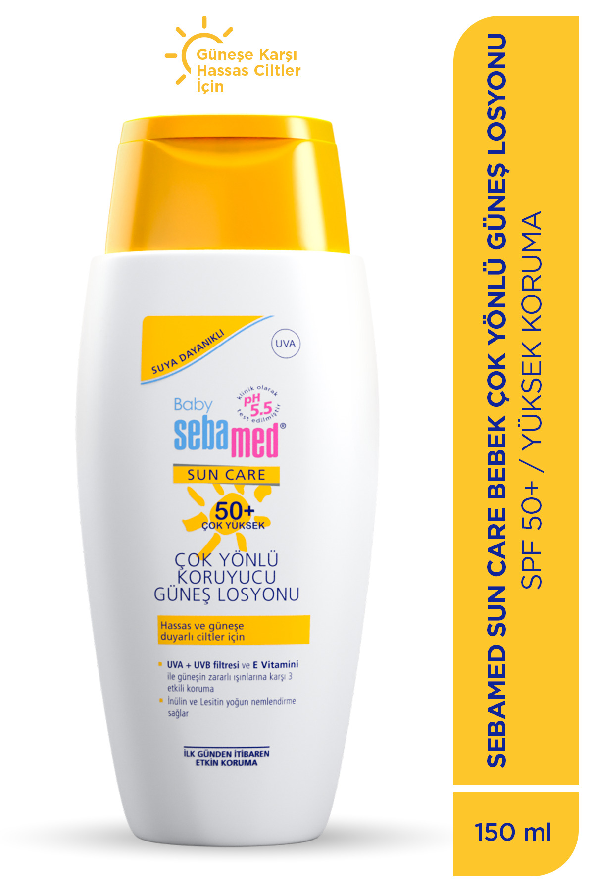 Sebamed لوسیون ضد آفتاب کودک 50 فاکتور 150 میلی لیتر