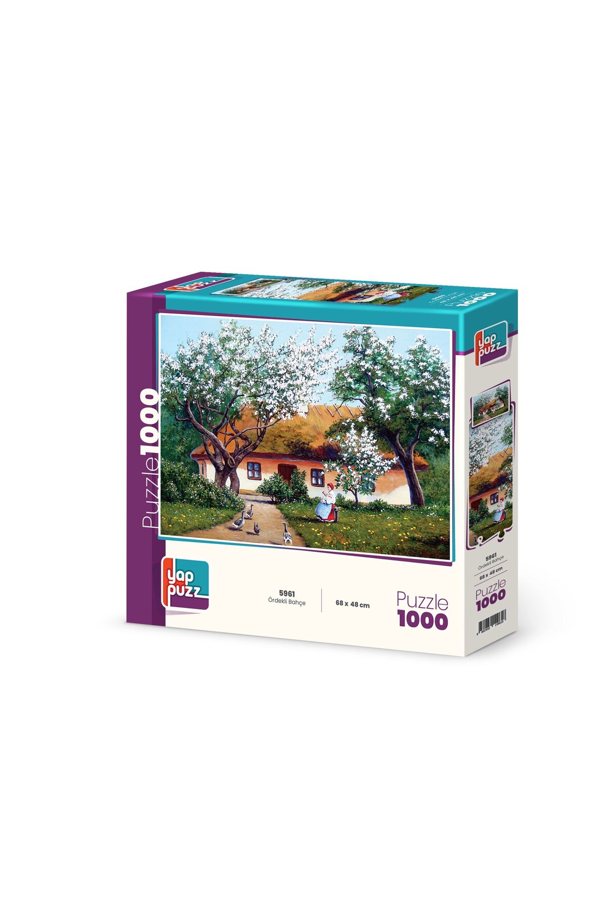 پازل YAPPUZZ GARDEN WITH DUCK 1000 PIECE PUZZLE Art Puzzle