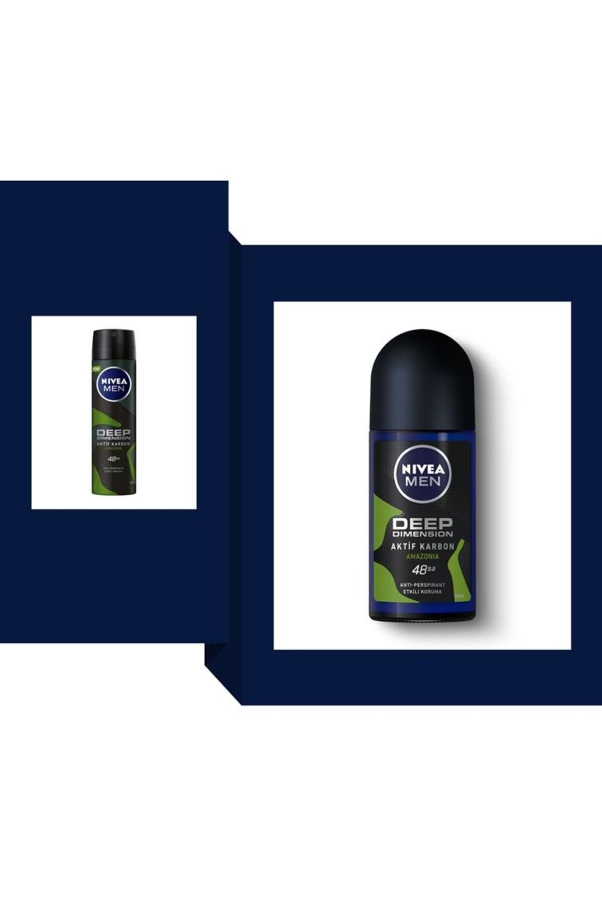 دئودورانت رول آن مردانه دیپ دایمشن آمازونیای 50 میلی لیتر نیوآ Nivea