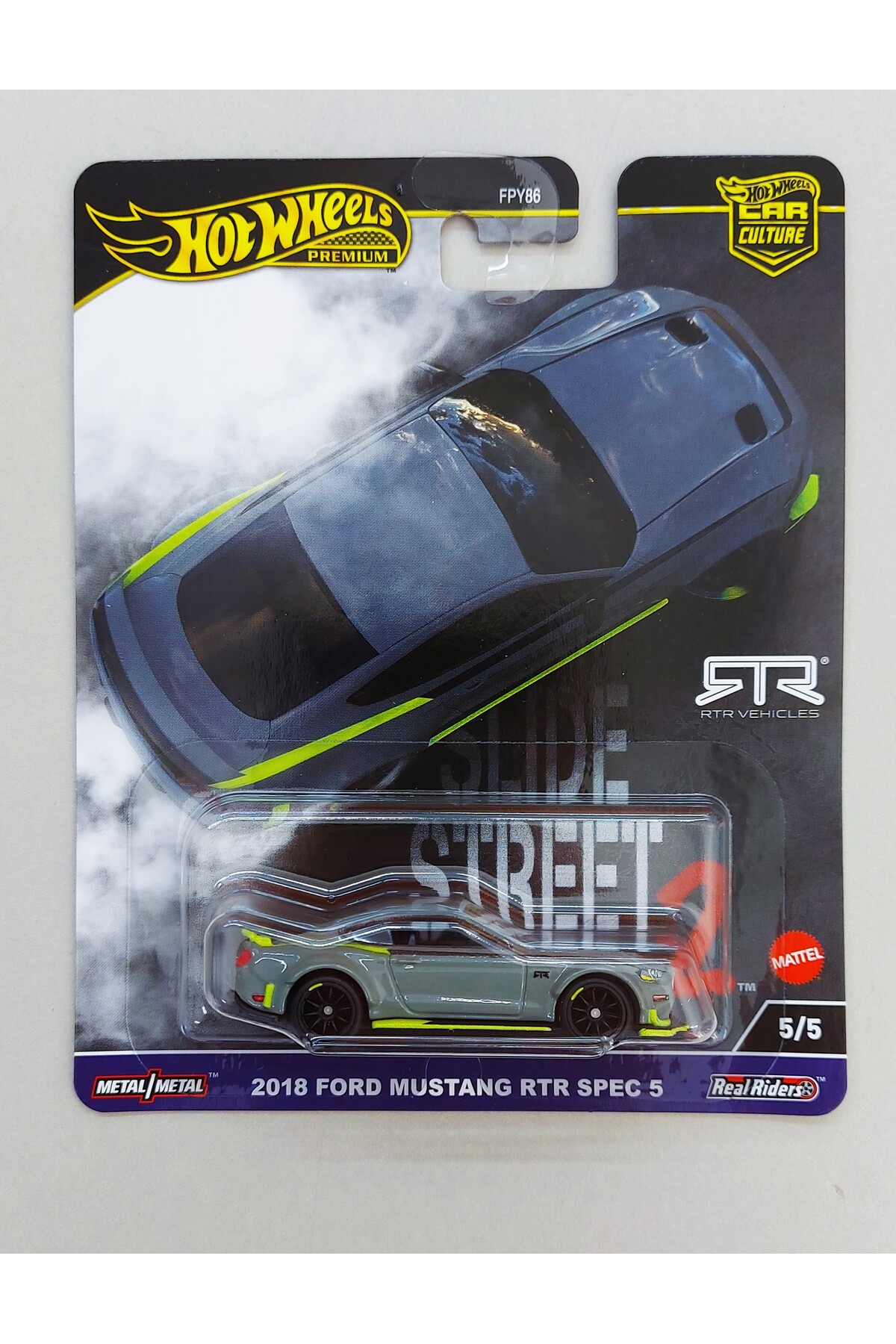 ماشین اسباب بازی PREMIUM SLIDE STREET 2 فورد RTR SPEC 5 مدل 2018 خودرو از ترکیه HOT WHEELS