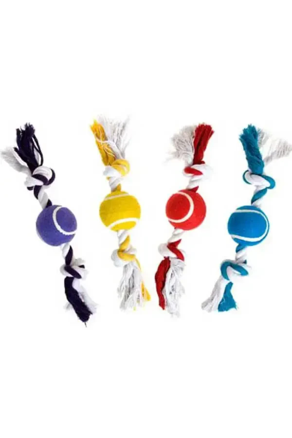 اسباب‌بازی سگ توپ تنیس رنگی دوگره ۳۰ سانتی‌متری فلامینگو Flamingo چند رنگ