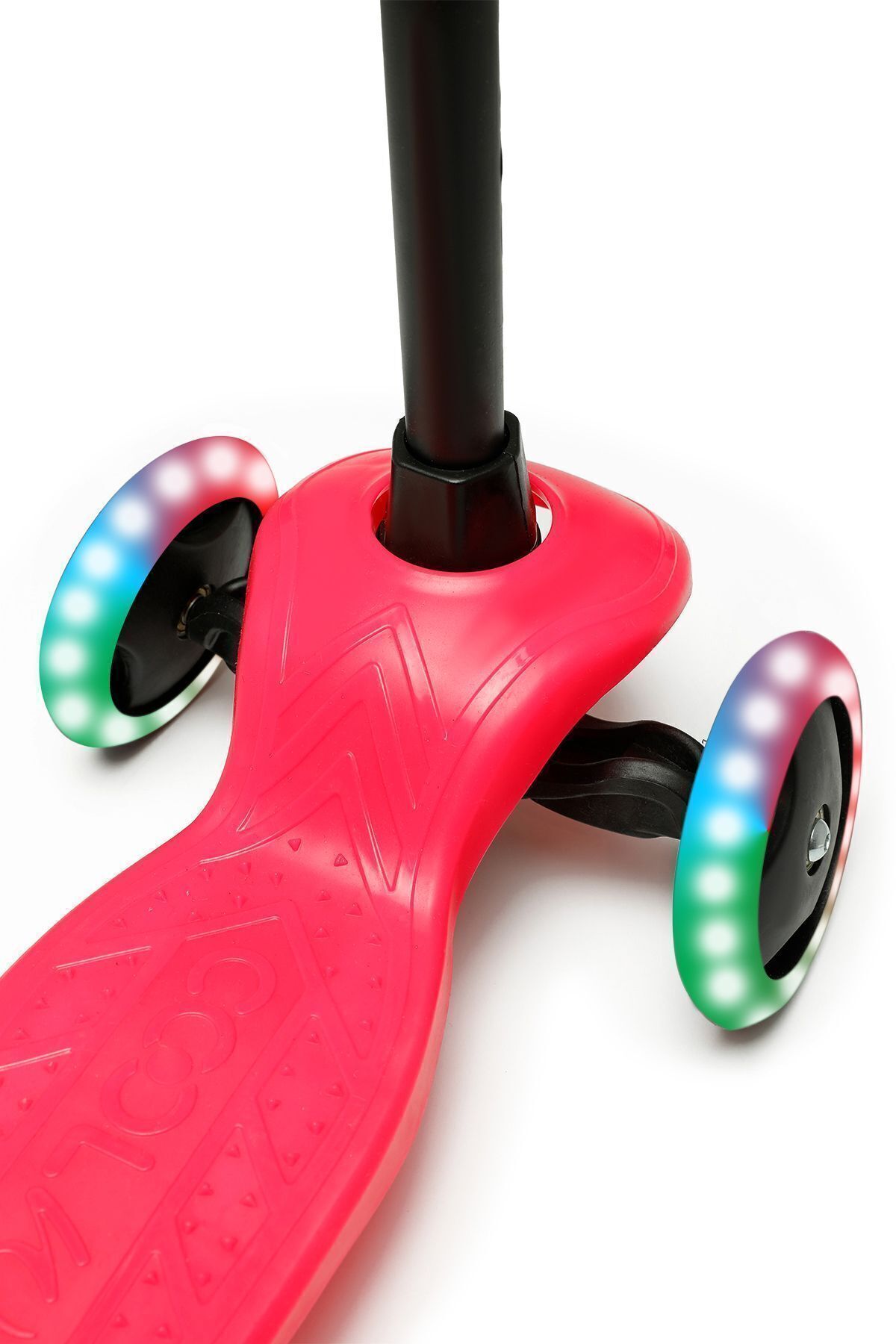 اسکوتر کودکان 3 اسباب بازی روروک مخصوص بچه ها صورتی اژدها چراغ LED FR59458 3+ AGE PINK از ترکیه Cool Wheels