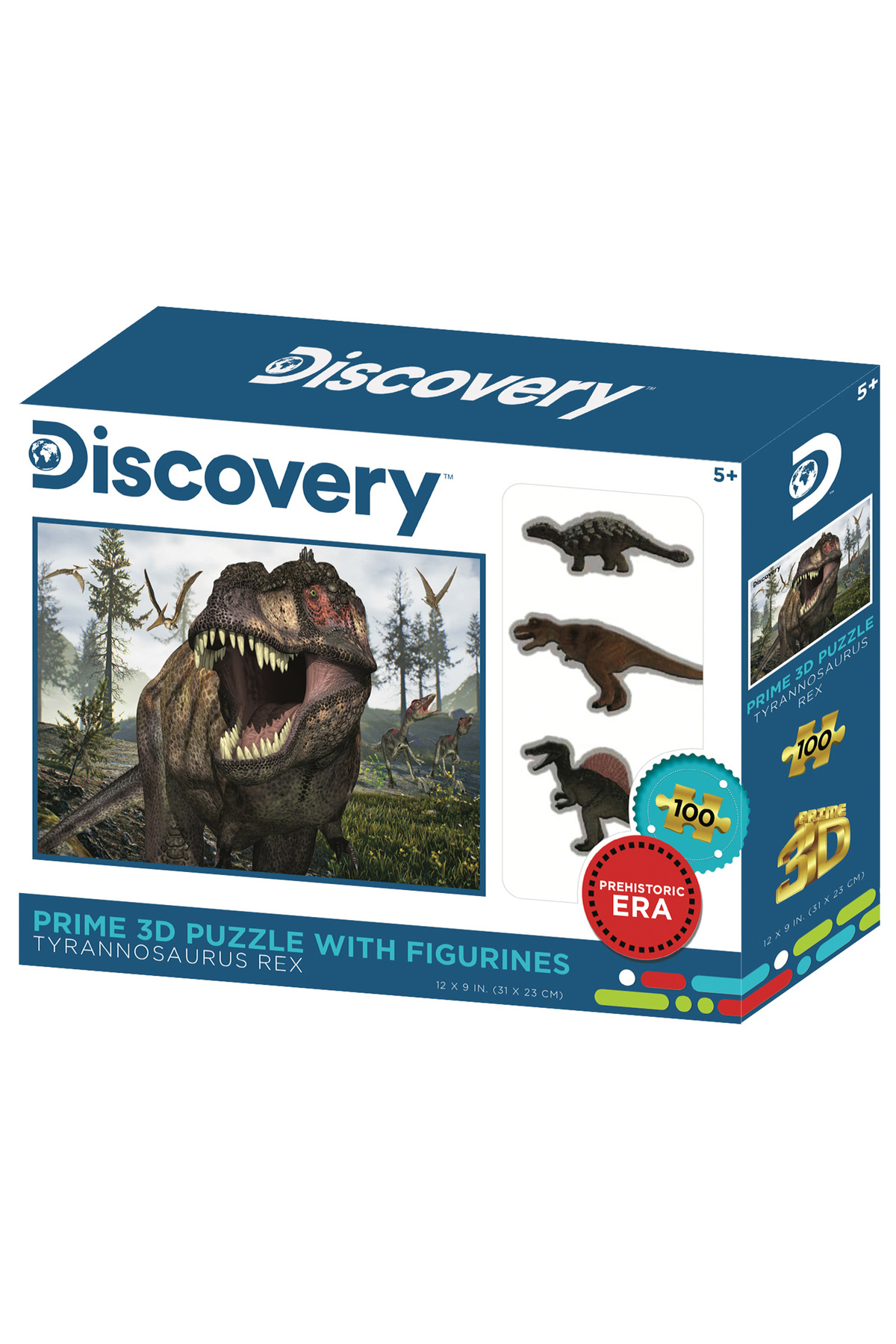 پازل و ست فیگور 100 تکه TYRANNOSAURUS REX 15547 از ترکیه Prime 3D