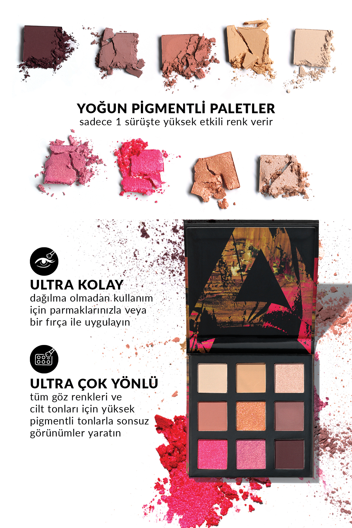 سایه چشم Ultra Colour مدل Roses با رنگ صورتی مناسب برای همه آون Avon