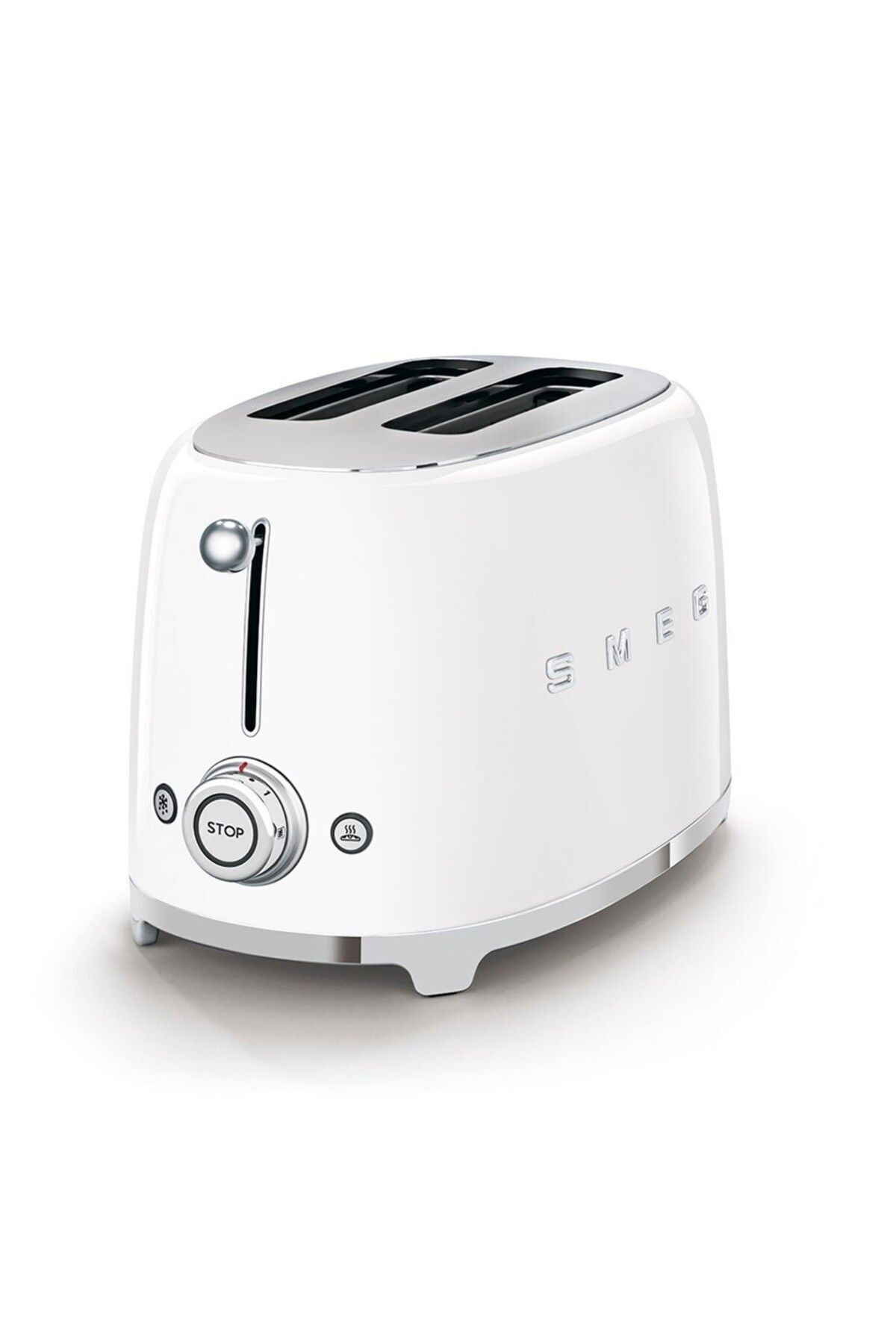 توستر سفید یکپارچهسازی با سیستمعامل دهه 50 2X1 TSF01WHEU اورجینال Smeg