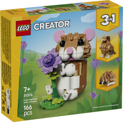 مجموعه ساختنی همستر و گل لگو LEGO کریتور ۳ در ۱ مدل 31376، ۱۶۶ قطعه، حداقل سن ۷ سال