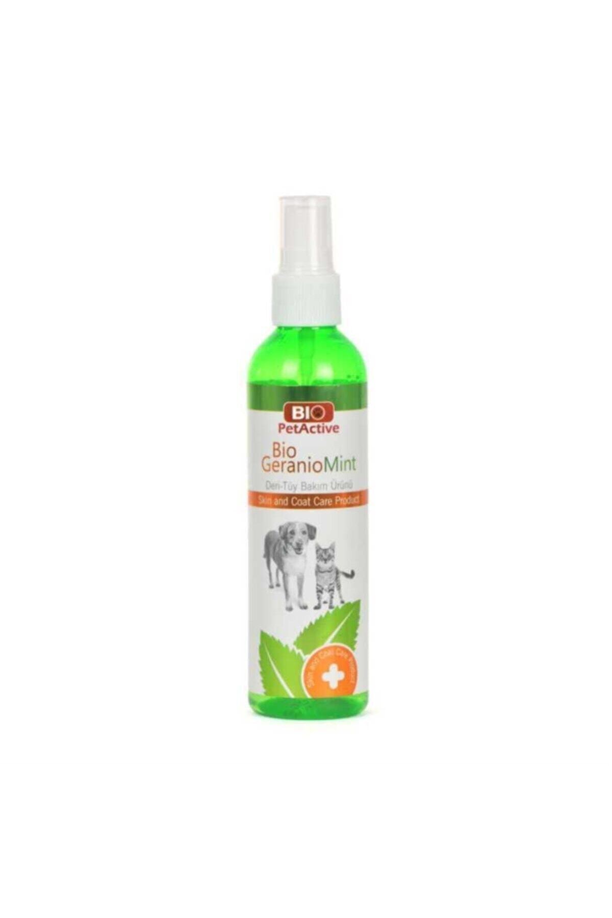 اسپری مراقبت از پوست و موی سگ و گربه بایو پت‌اکتیو Bio PetActive Bio Geranio Mint، ۱۰۰ میلی‌لیتر