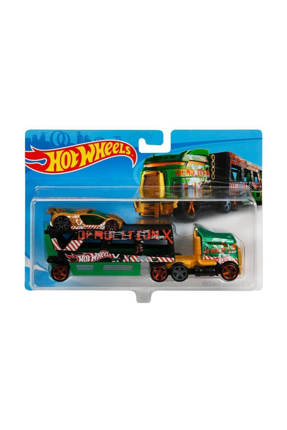 ماشین اسباب بازی کامیون های حمل و نقل HOT WHEELS رالی جاده ای از ترکیه HOT WHEELS
