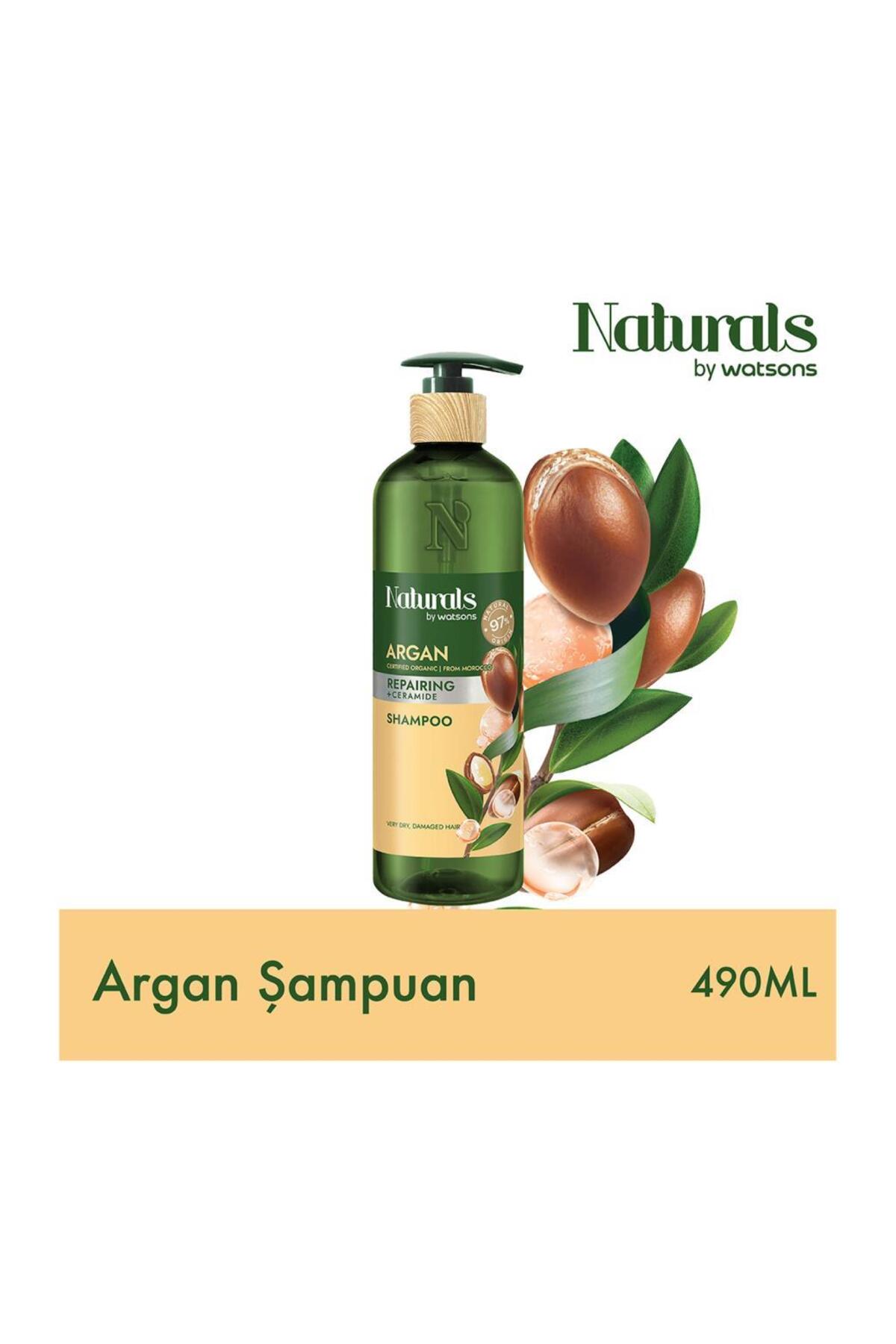 شامپو آرگان 490 میلی‌لیتری مناسب برای همه جنسیت‌ها Naturals By Watsons