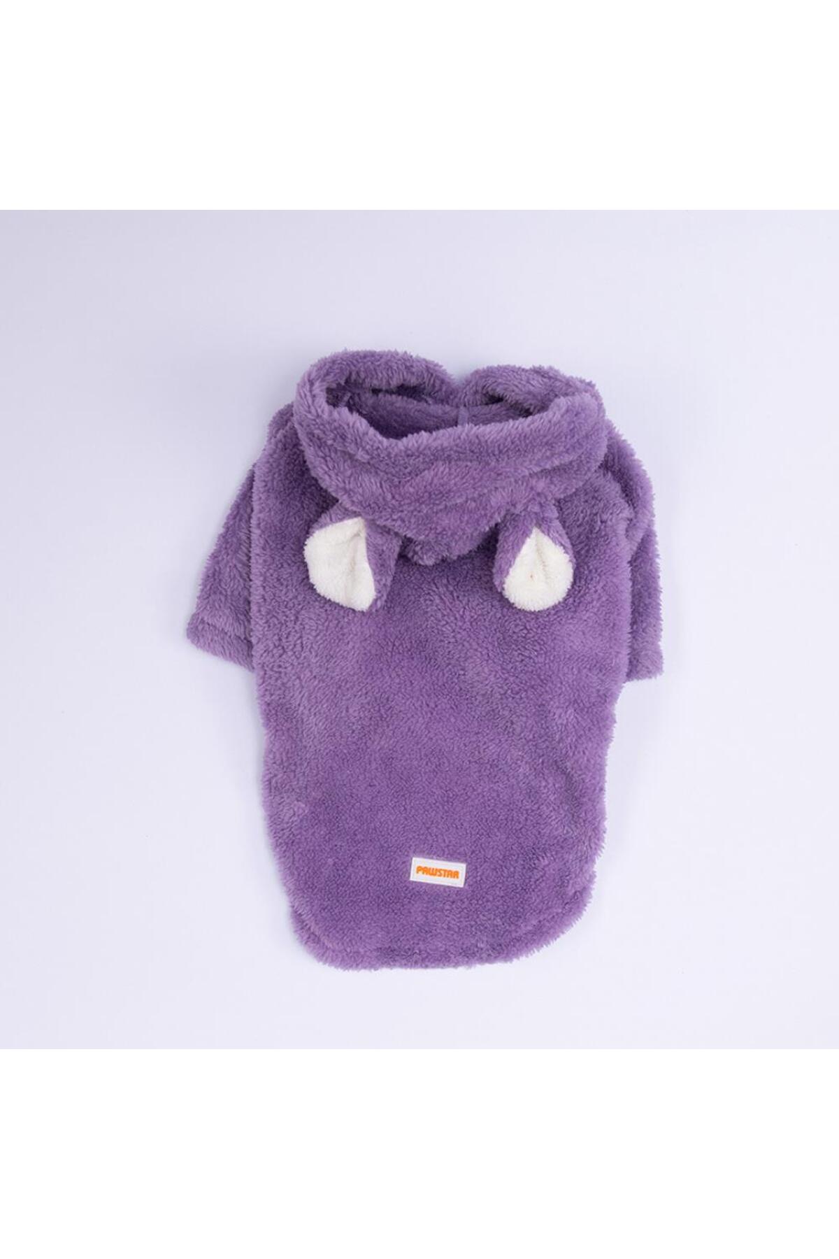 هودی سگ پاوستار Pawstar، Lucca Teddy، مدل PS25-1098، بنفش با گوش خرسی