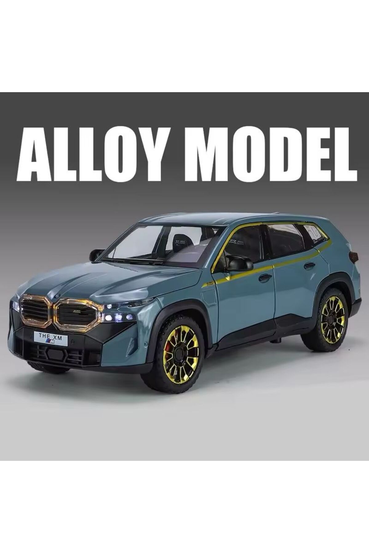 مدل خودرو BMW XM DIECAST ماشین 1:24 درب صندوق عقب باز می شود بدون باتری JEEP اورجینال scntoys