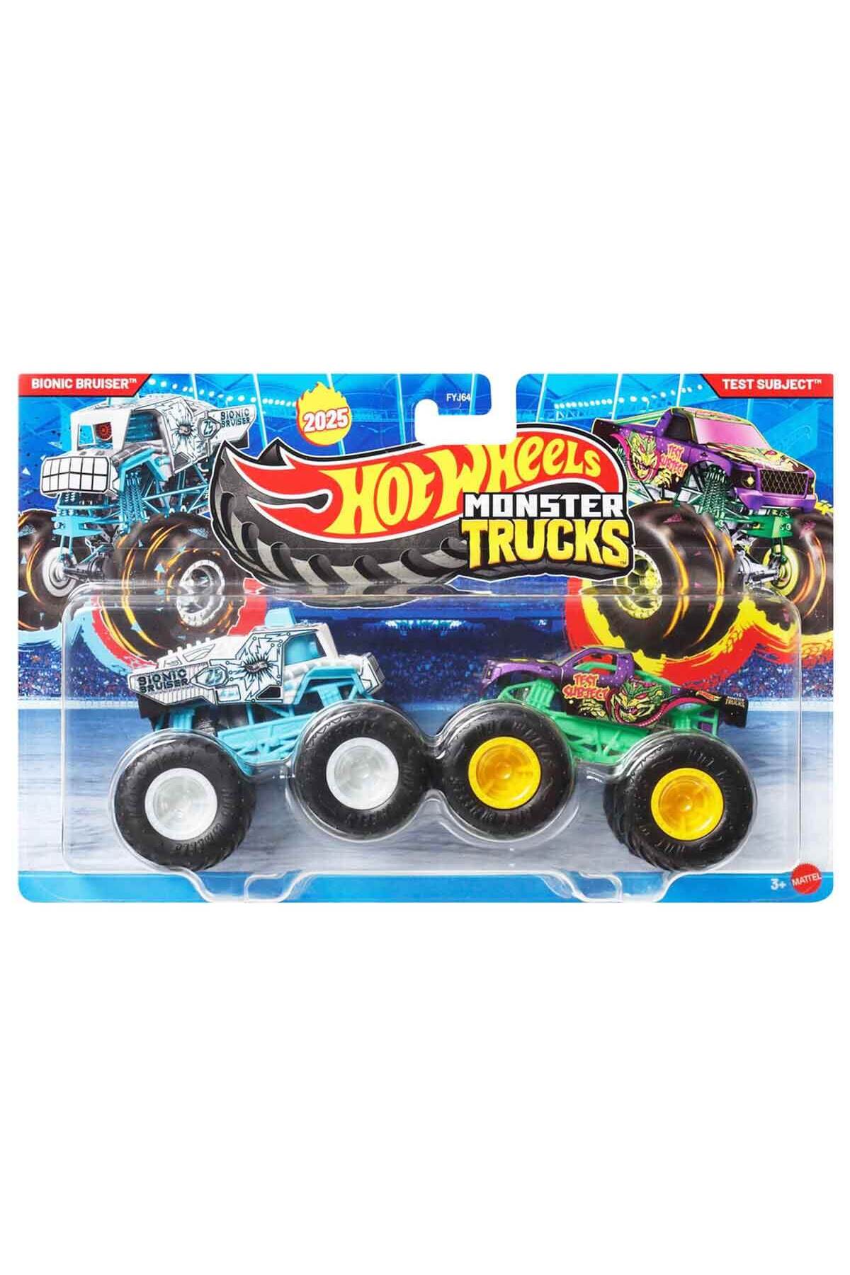 ماشین اسباب بازی 1:64 2 PACK FYJ64 JCC68 BIONIC BURISER موضوع آزمایش از ترکیه HOT WHEELS