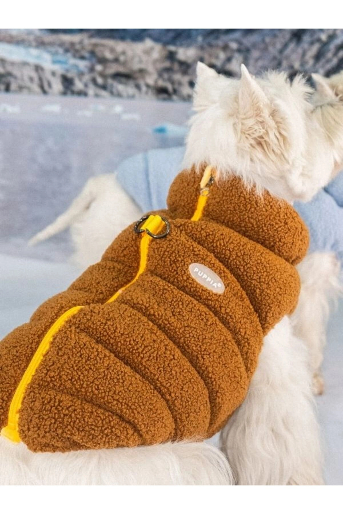 جلیقه پلار سگ پوپیا Puppia Cabin Fleece Vest قهوه‌ای