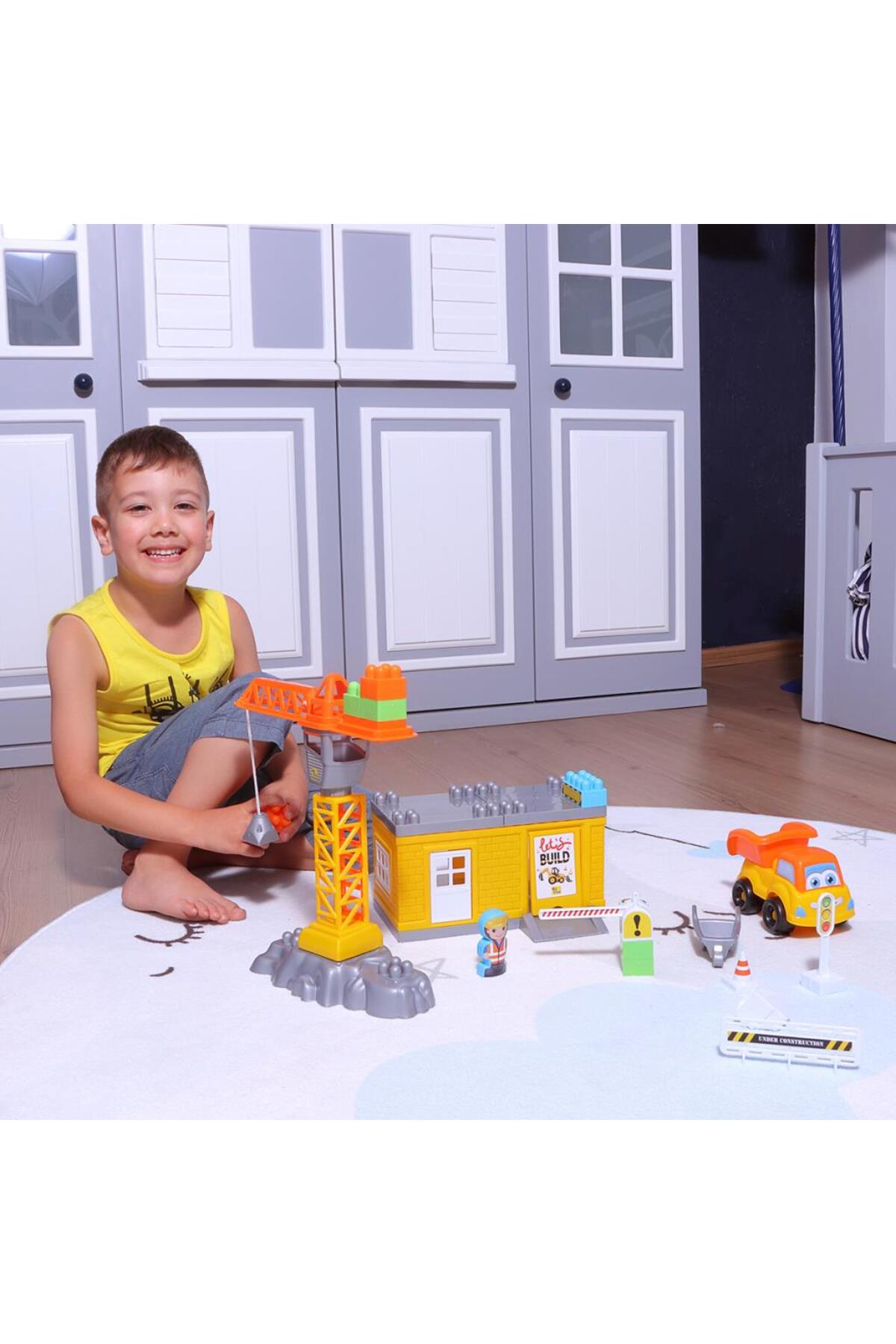 لگو و اسباب بازی های ساخت محور بلوک ساختمانی جرثقیل 44 قطعه از ترکیه Ogi Mogi Toys