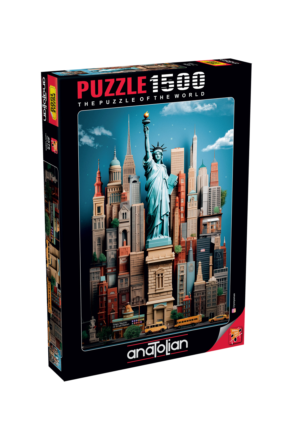پازل اره منبت کاری مویی 1500 تکه نیویورک 4578 از ترکیه Anatolian Puzzle