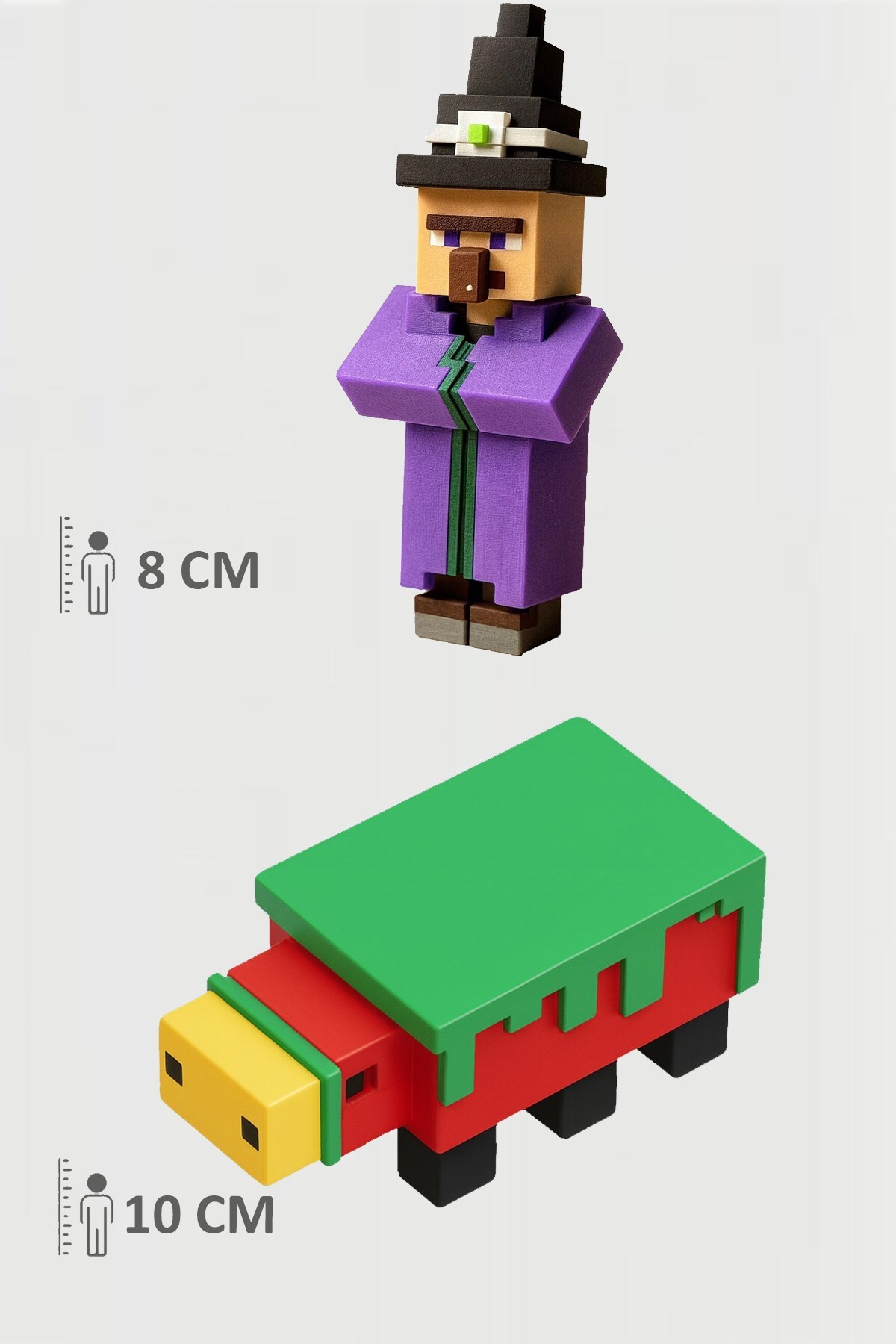 اسباب بازی های فیگور دیگر مشترک جادوگر و MINECRAFT WITCH AND SNIFFER SET MOVABLE JOINTED FIGUR FigürDizayn