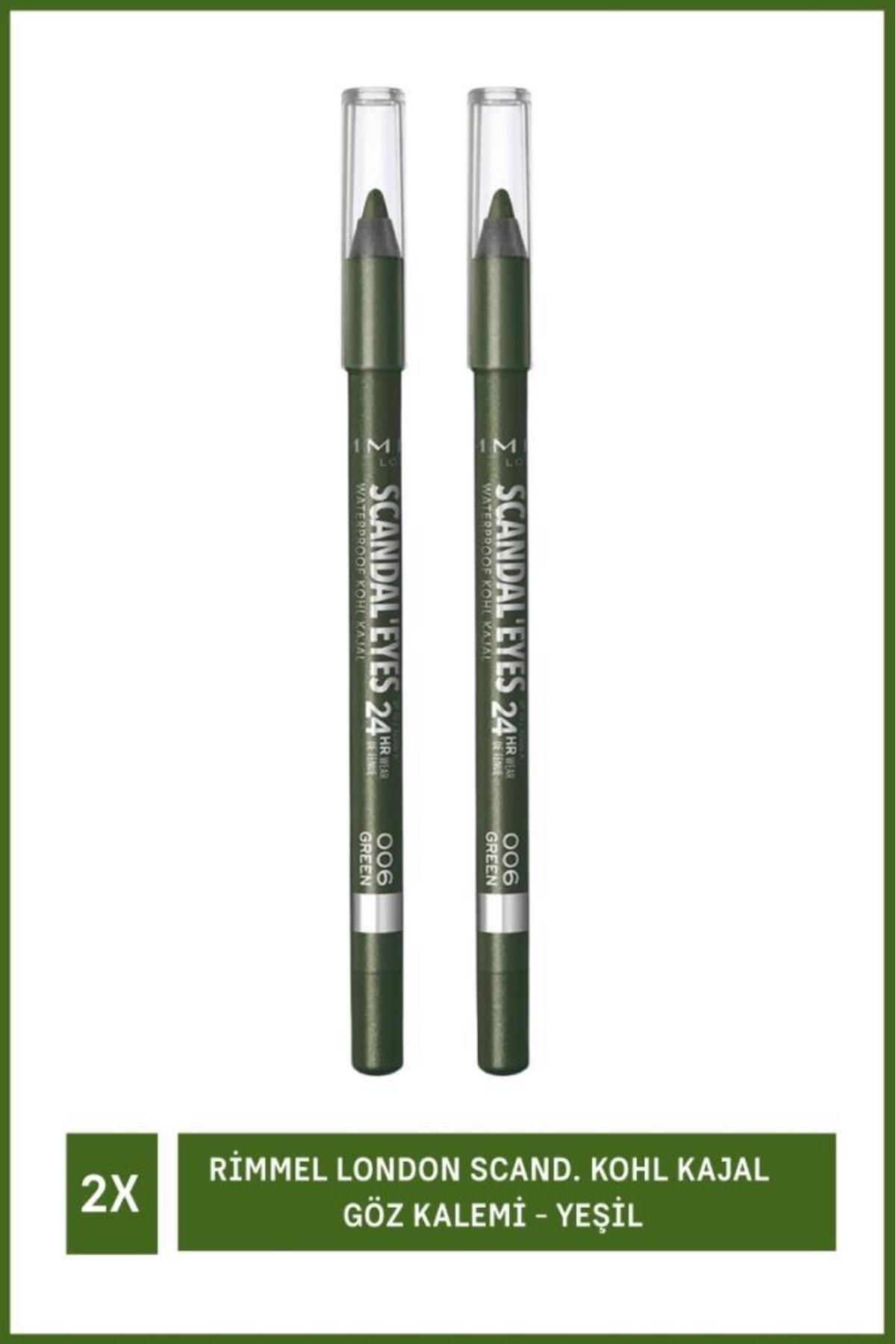 مداد چشم ریمل Rimmel Scand. Kohl Kajal سبز، بسته ۲ عددی