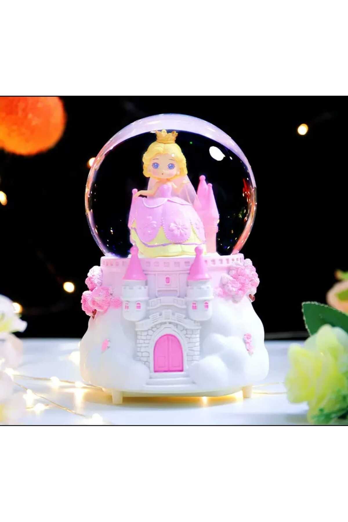 گوی برفی MR PRINCESS LIGHTED MUSICAL SNOW GLOBE یک هدیه عالی از ترکیه mr shopping