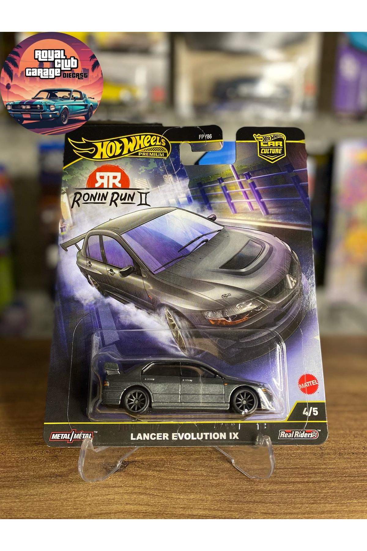 ماشین اسباب بازی LANCER EVOLUTION IX RONIN RUN II CAR CULTURE PREMIUM 1 64 HOT WHEELS