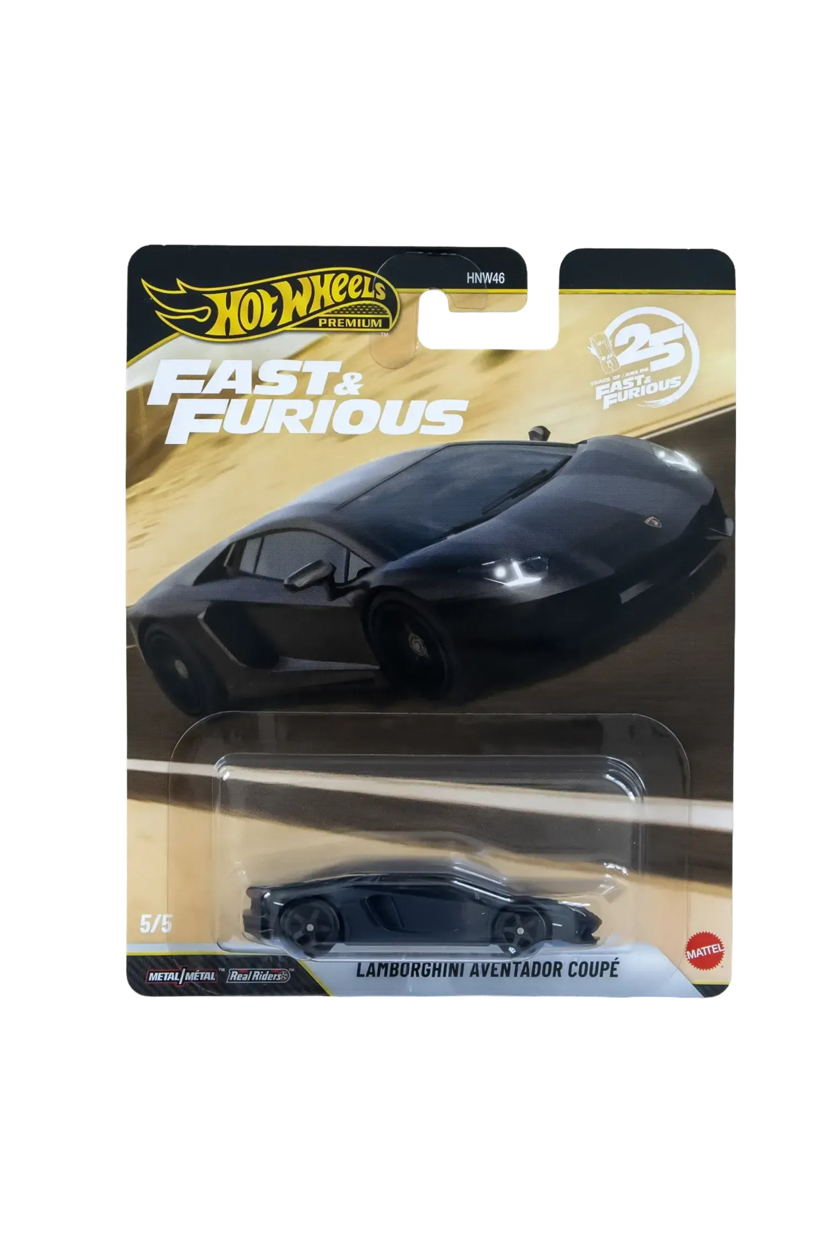 ماشین اسباب‌بازی هات ویلز Hot Wheels Premium Fast & Furious Lamborghini Aventador Coupe HNW46-979P