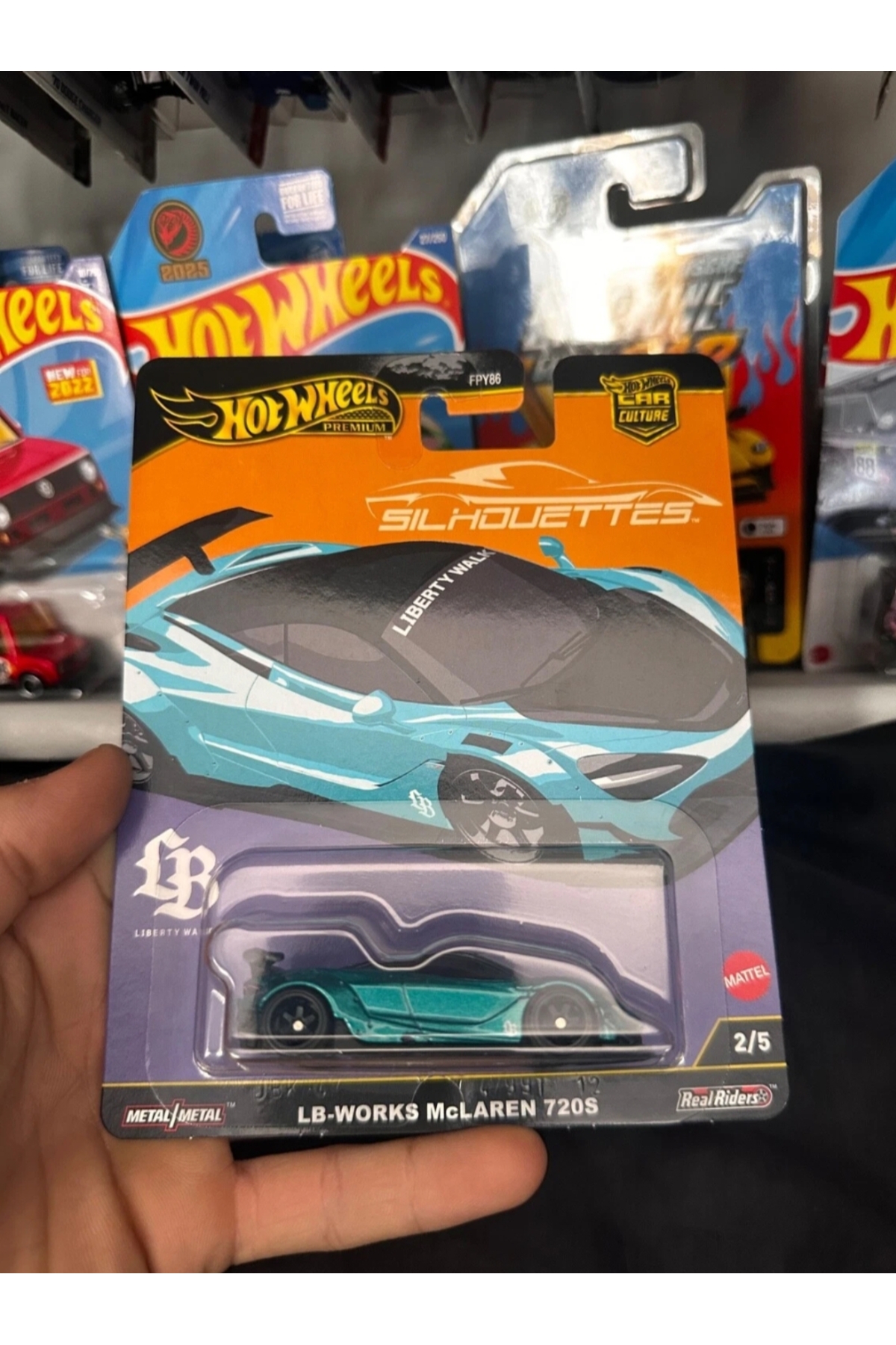 ماشین اسباب بازی 1 64 کشت اتومبیل SILHOUETTES LB WORKS MCLAREN 720S COLLECTION MODEL هات ویلز اورجینال HOT WHEELS