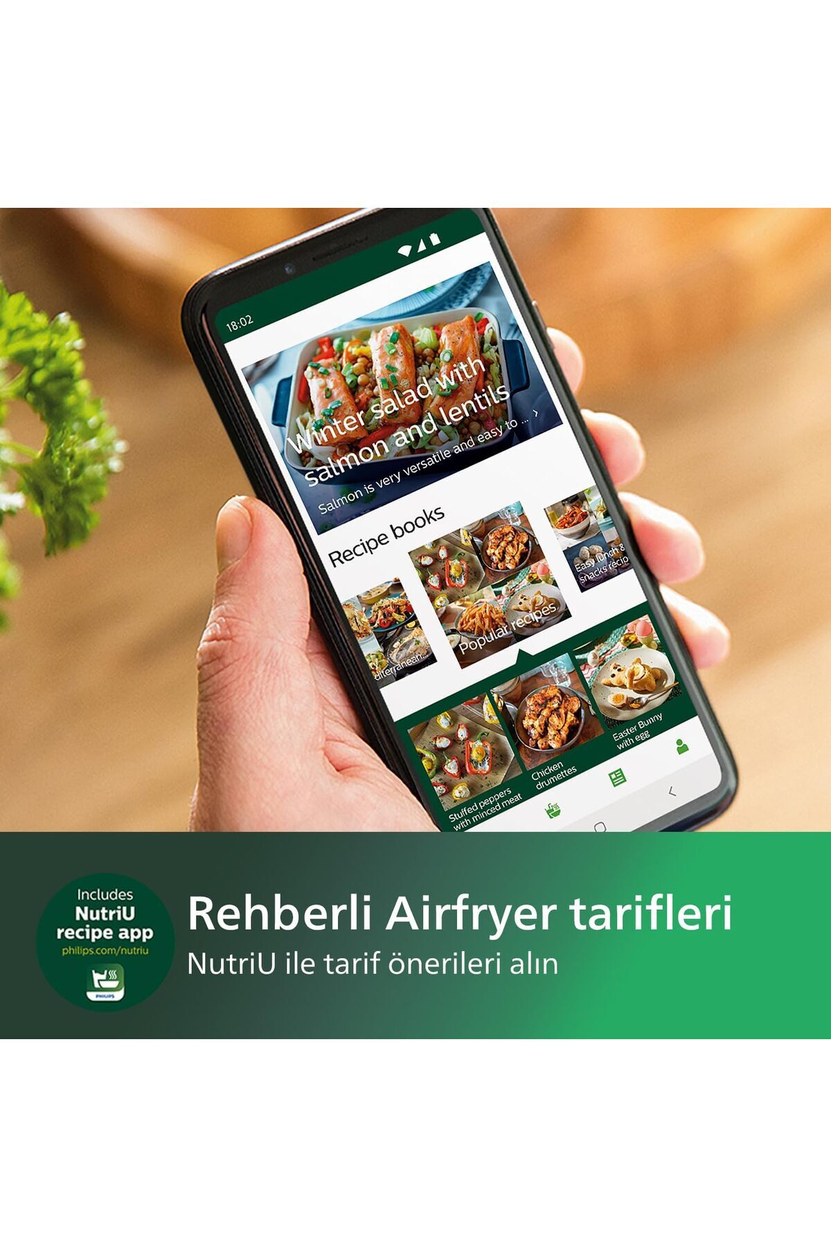سرخ کن AIRFRYER جدید فیلیپس هوشمند مجاز EVREKALA 14 عملکرد و 5.6 لیتر با پنجره اورجینال Philips