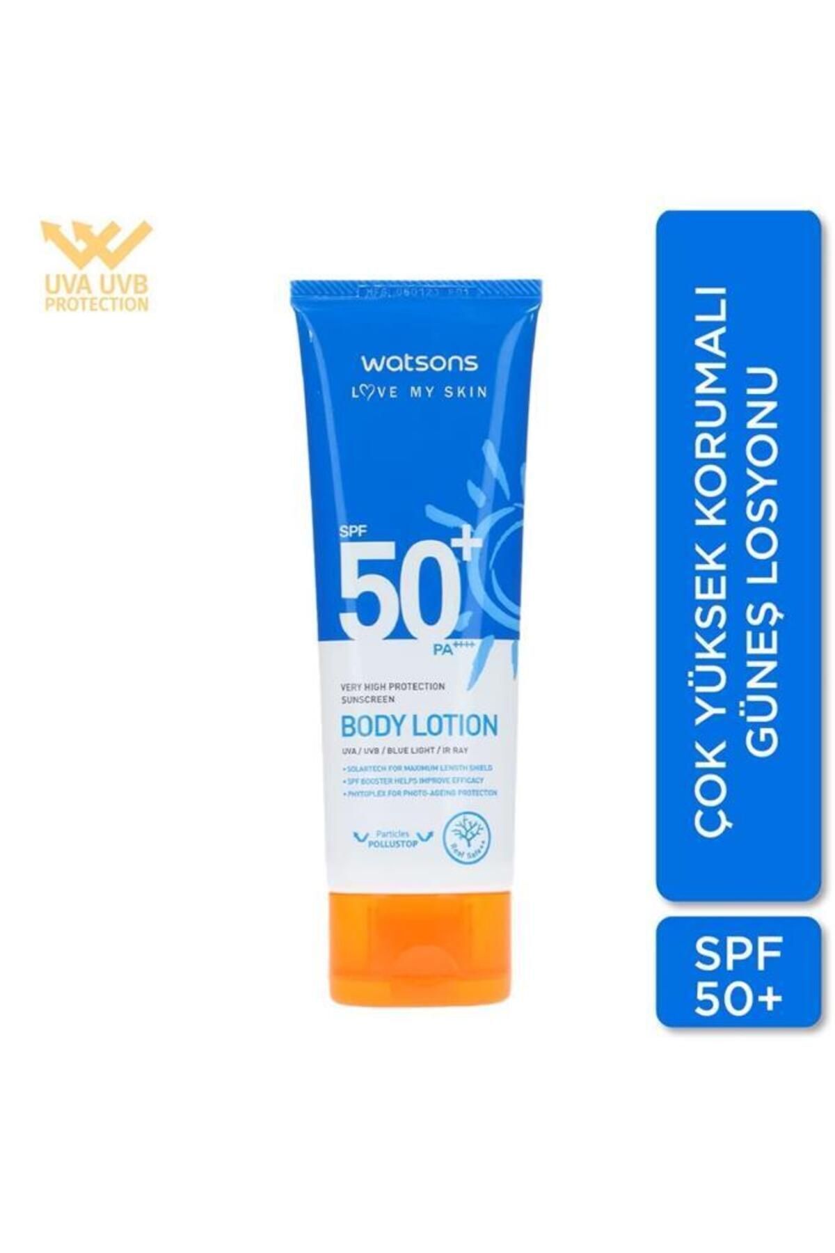 Watsons لوسیون بدن محافظت‌شده با SPF50+ حجیم 100 میلی‌لیتر
