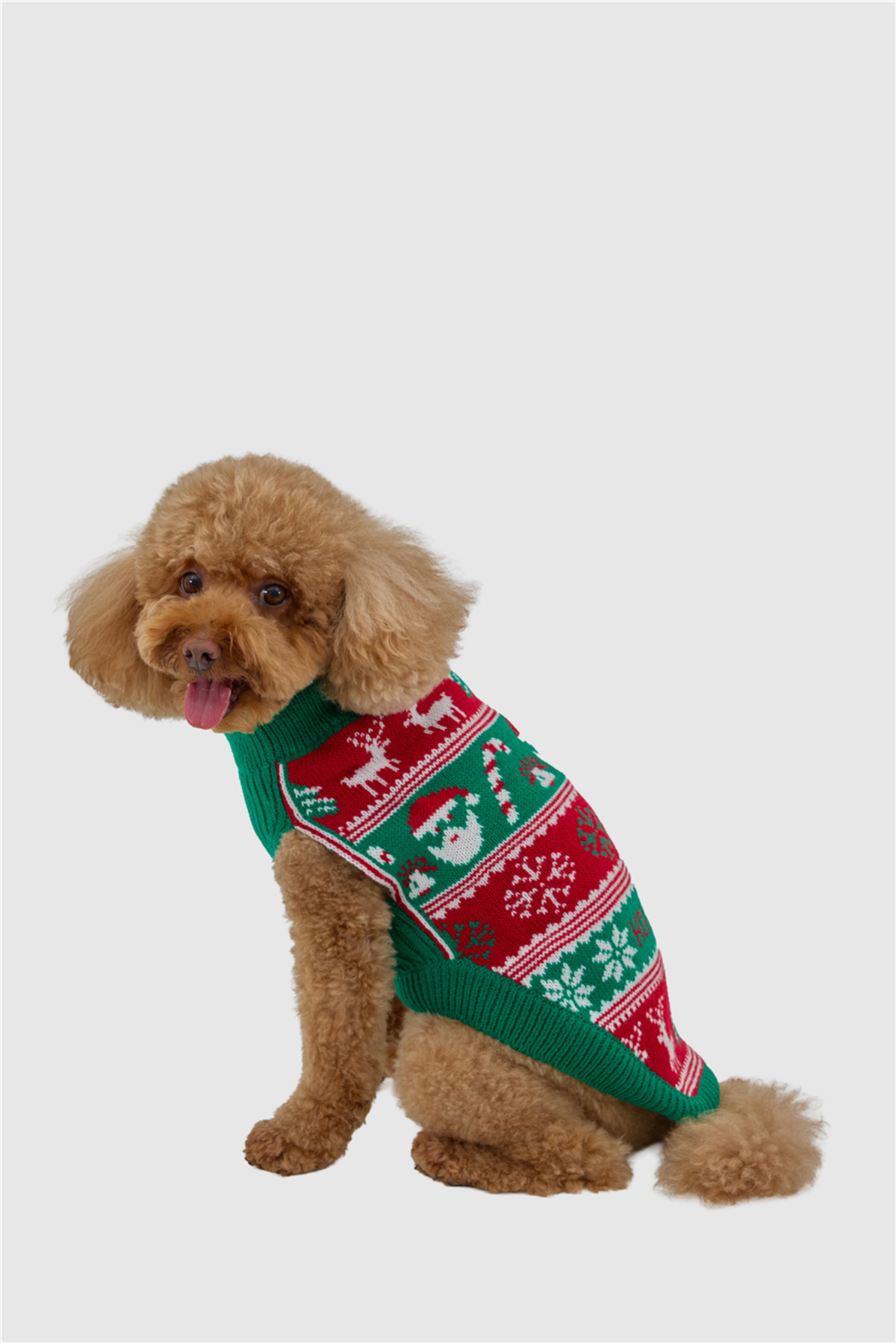 لباس بافتنی دورنگ سگ تارپاوز TARPAWS، Santa Red قرمز