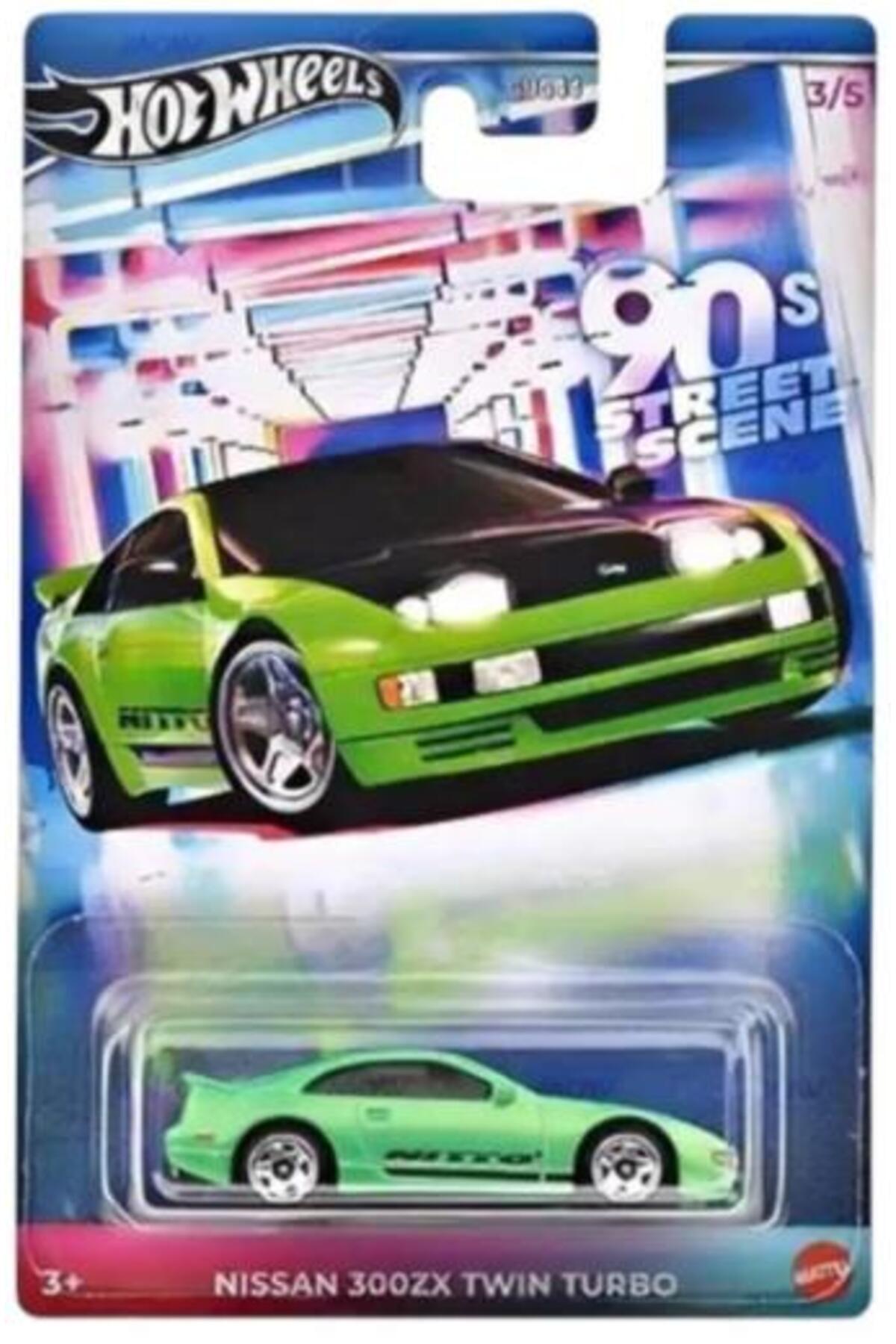 ماشین اسباب بازی 90 S STREET SCEENT با مضمون اتومبیل های NISSAN 300ZX TWIN TURBO JCB59 هات ویلز اورجینال HOT WHEELS