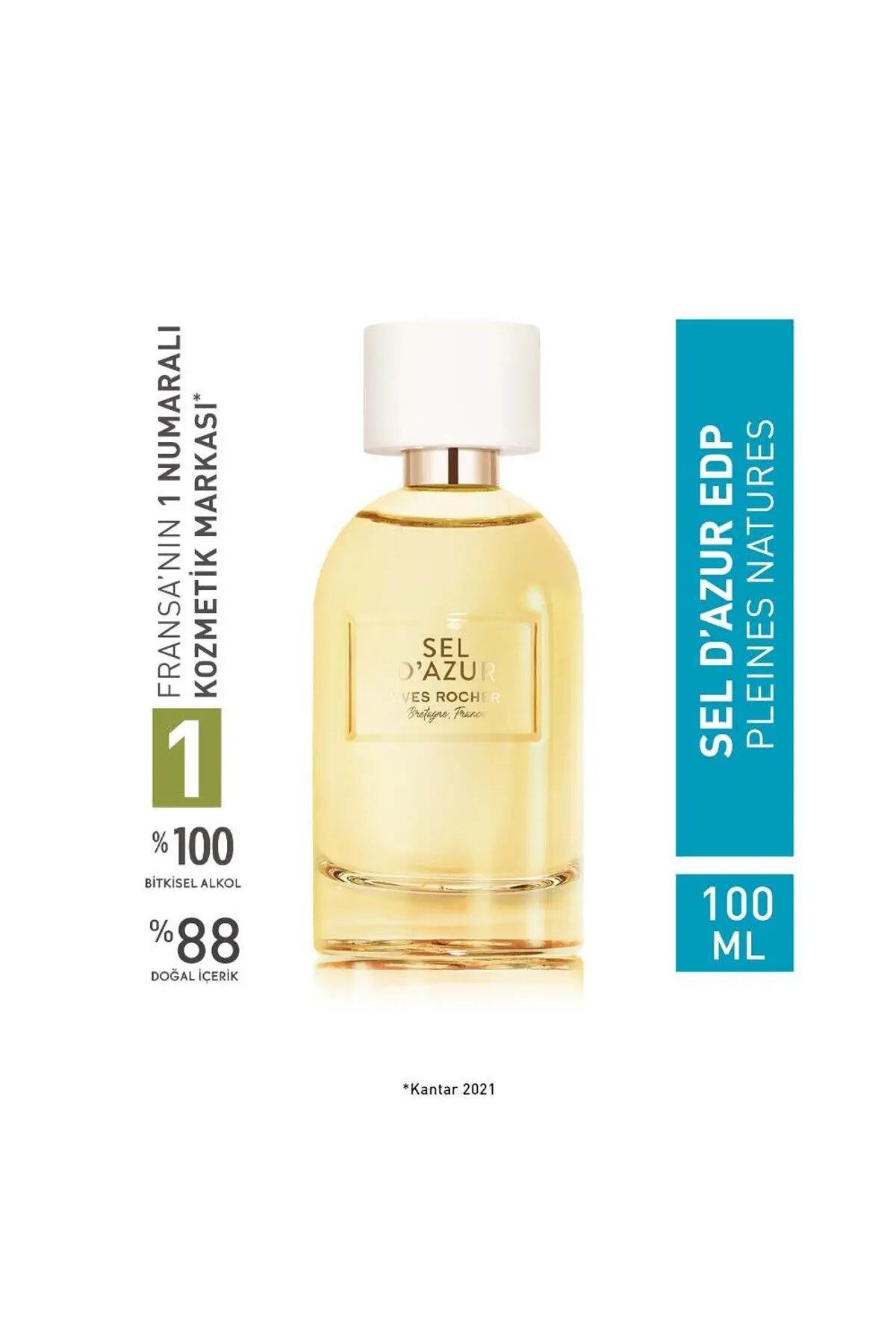Yves Rocher Sel D Azur ادوپرفیوم – Pleines Natures Citrus، Grapefruit and Cedar Essence 100ml