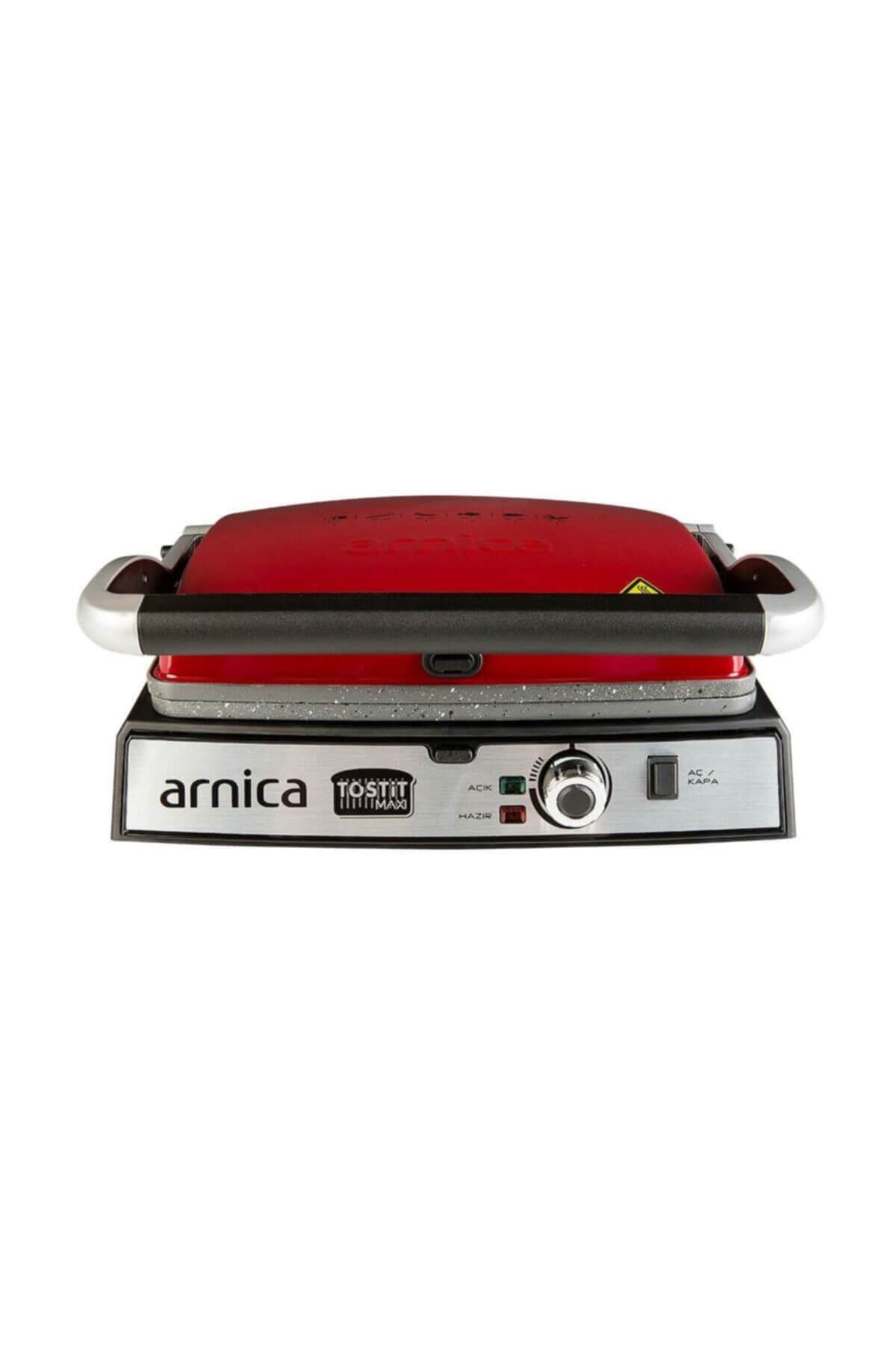 دستگاه ساندویچ و تست توستر گریل گرانیتی TOSTIT MAXI GH26243 قرمز اورجینال Arnica