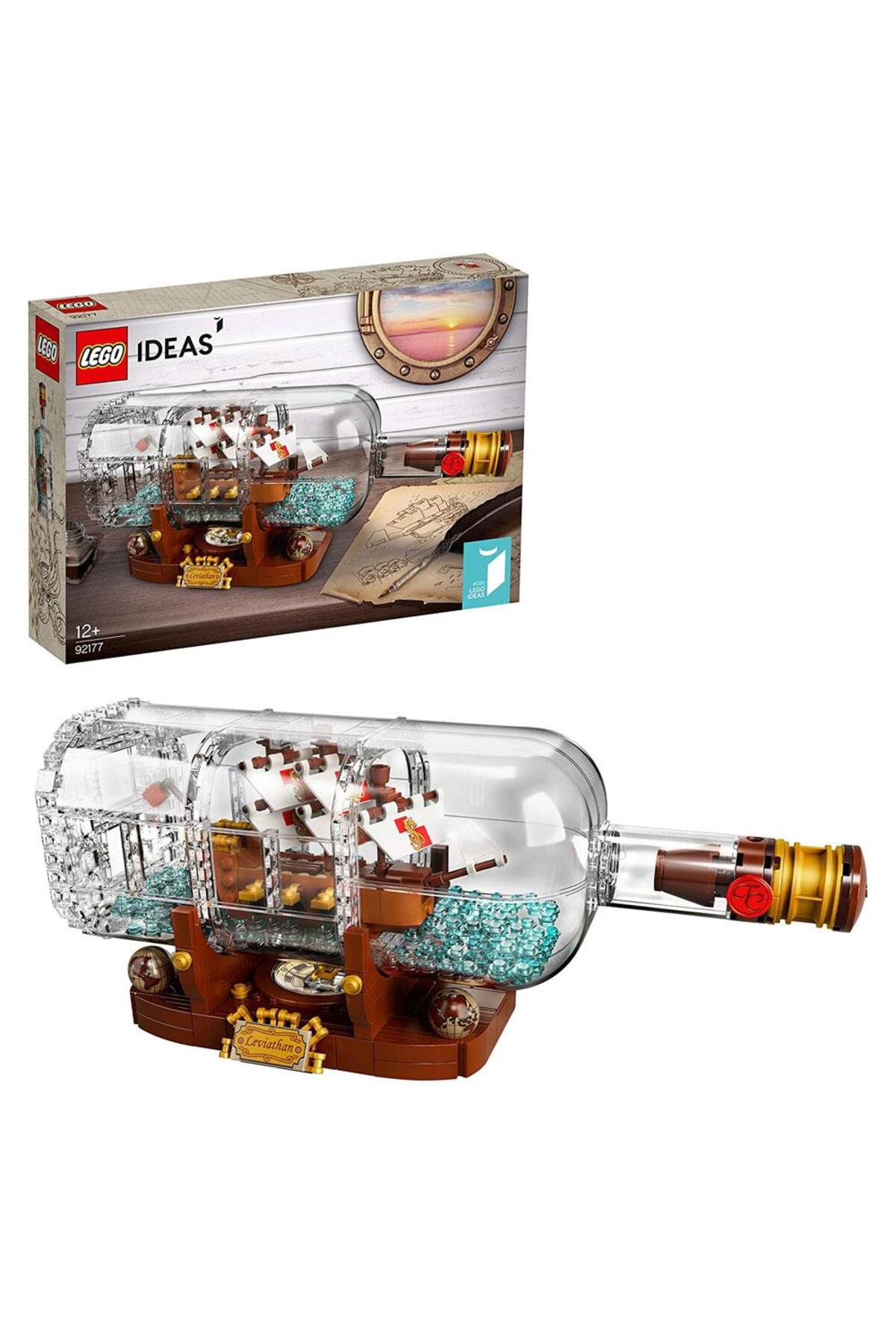 لگو و اسباب بازی های ساخت محور IDEAS SHIP BUILDING TOY IN A BOTTLE 92177 اورجینال LEGO