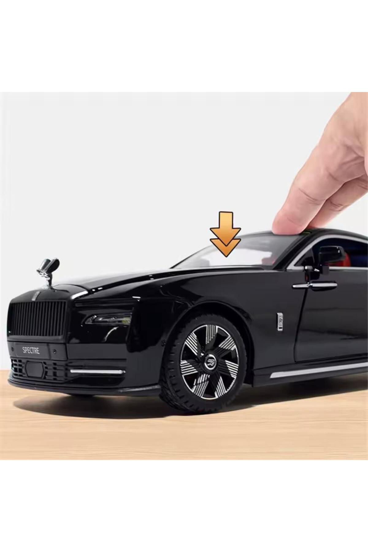 مدل خودرو ROLLS ROYCE SPECTRE 1:24 SCALE MODEL DIECAST PREMIUM با درهای باز اورجینال scntoys