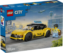 مجموعه ساختنی تاکسی زرد لگو LEGO سیتی City مدل 60487، ۱۲۲ قطعه، حداقل سن ۵ سال
