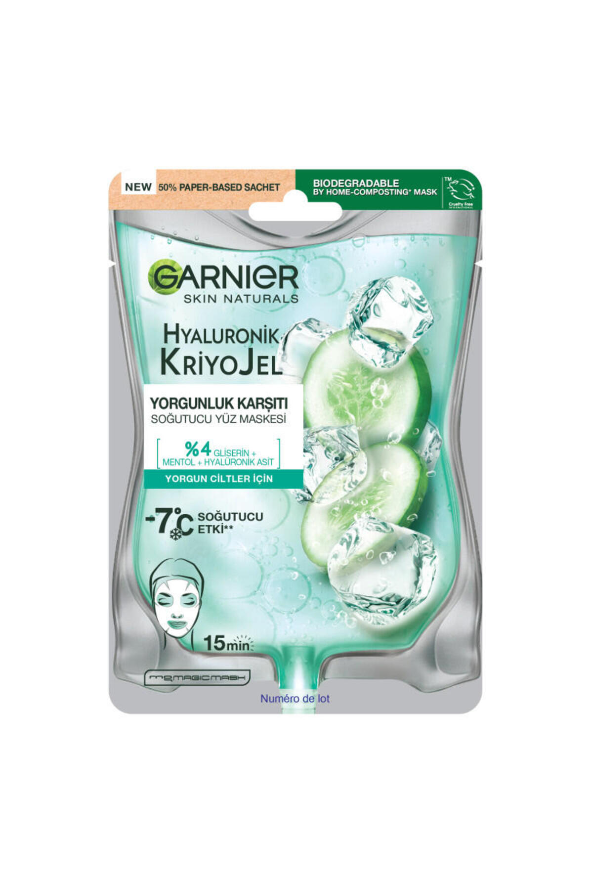 Garnier ماسک صورت ژله‌ای روان‌کننده