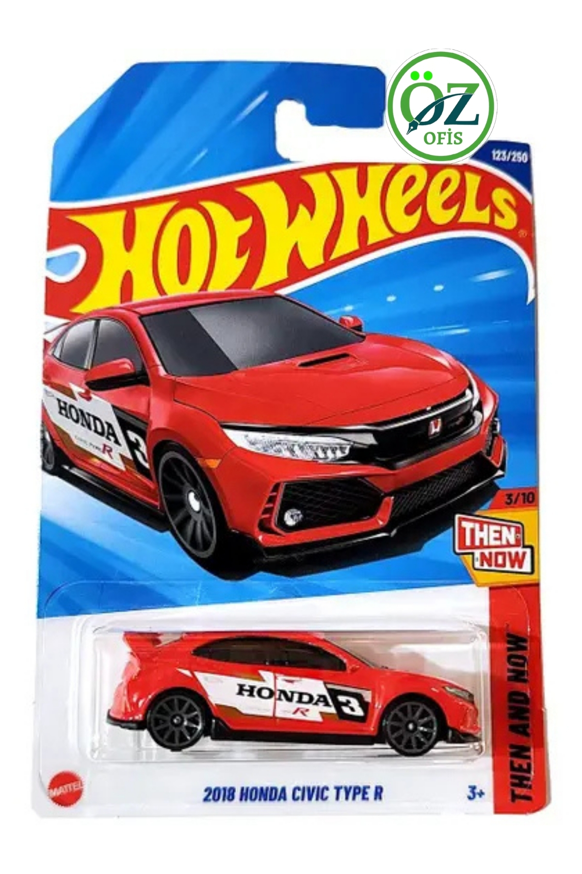 ماشین اسباب بازی E CASE 2025 HONDA CIVIC TYPE R 2018 از ترکیه HOT WHEELS