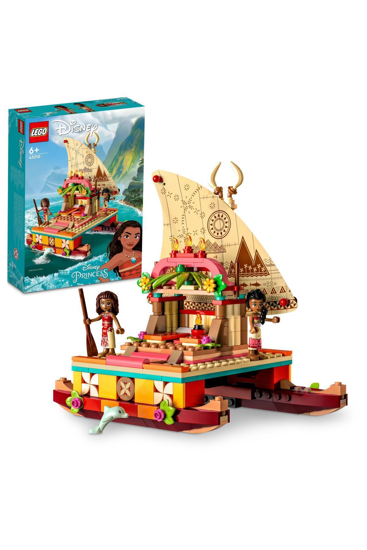 LEGO لگو | مجموعه ساخت و ساز اسباب بازی خلاقانه Disney Moana's Wayfinding Boat 43210 (321 قطعه)