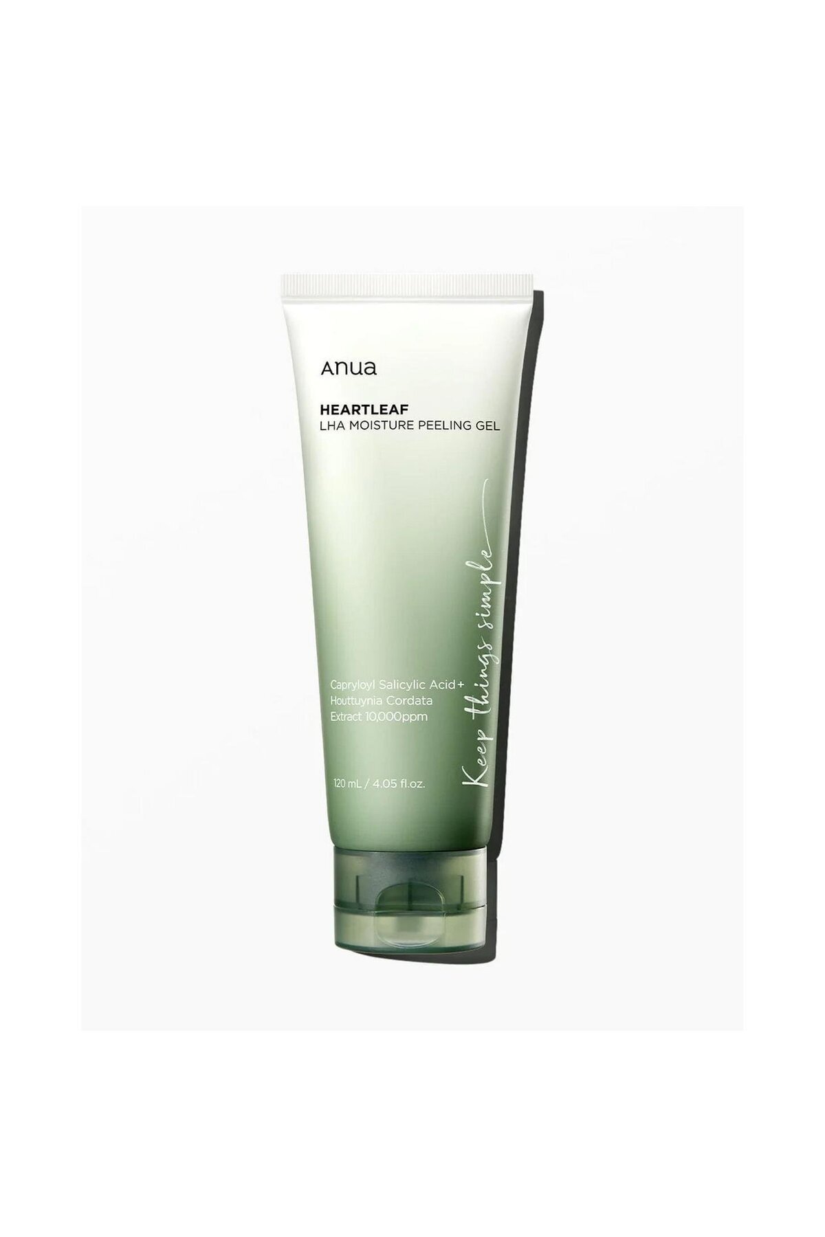 اسکراب صورت ژل لایه بردار رطوبت HEARTLEAF LHA بزرگ ضد منافذ با سالسیلیک اسید 120 ANUA