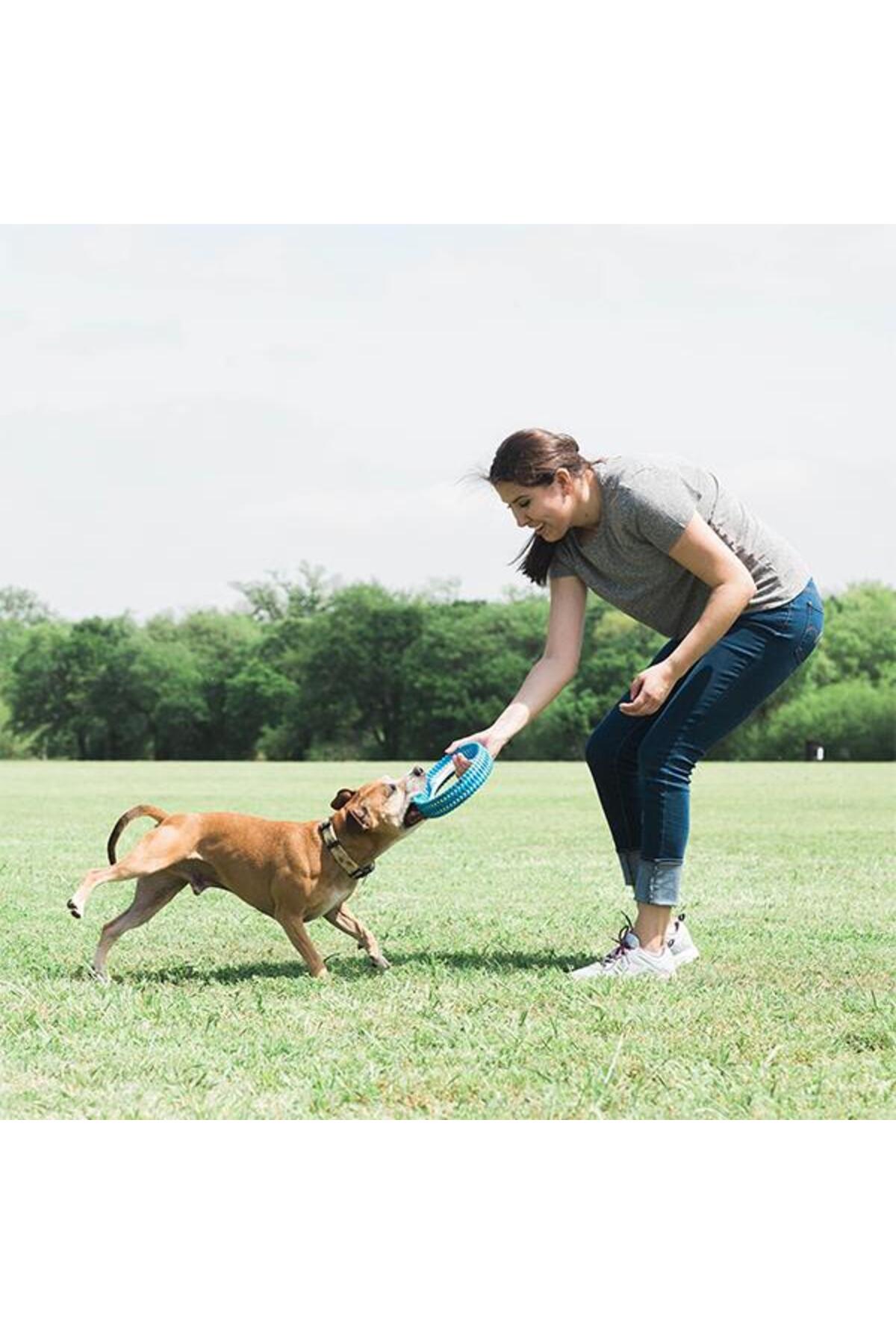 حلقه بازی سگ چاکیت Chuckit Rugged Fetch Wheel مدل 32223، آبی و نارنجی