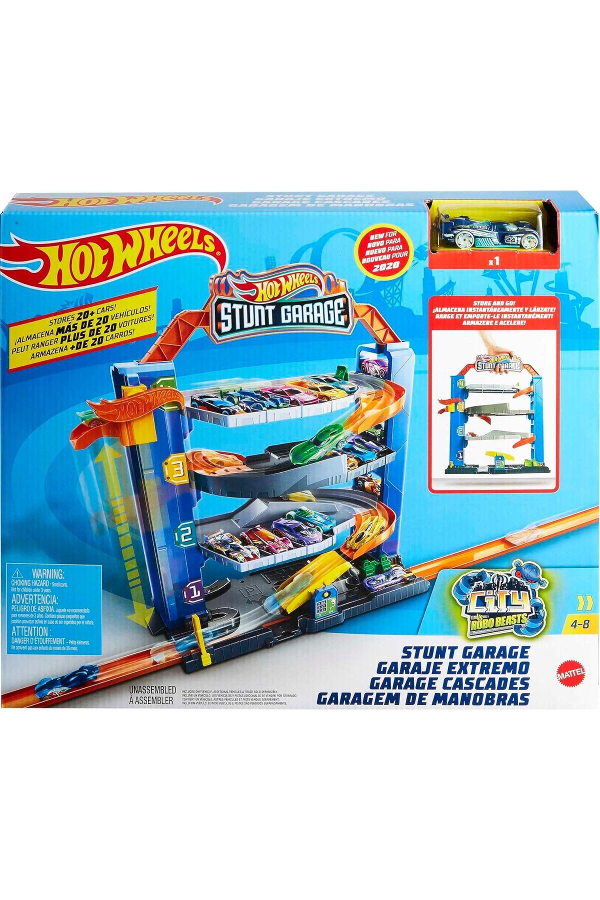 ماشین اسباب بازی مینی گاراژ 4 سال و بالاتر GNL70 هات ویلز اورجینال HOT WHEELS
