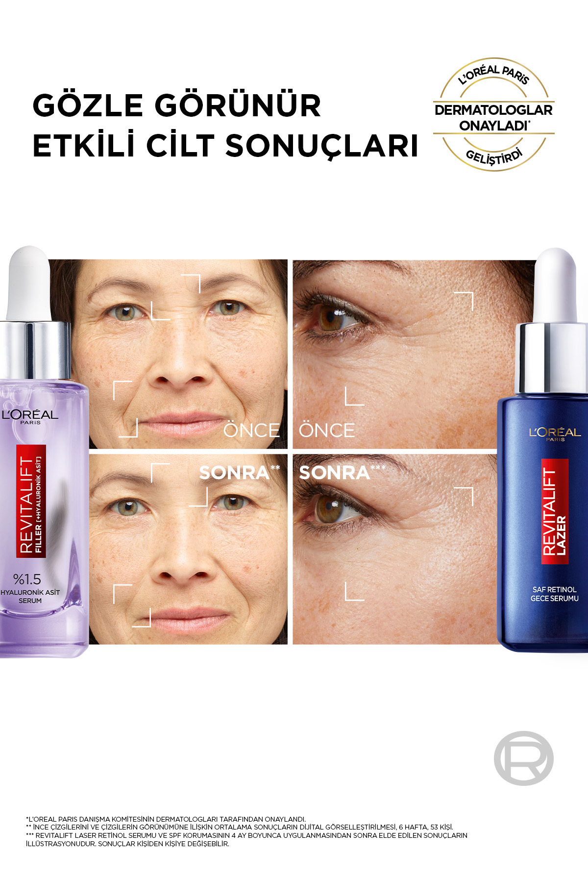 سرم پوست لورئال پاریس احیاء فیله های 30 میل و شبکیه خالص L'Oreal Paris